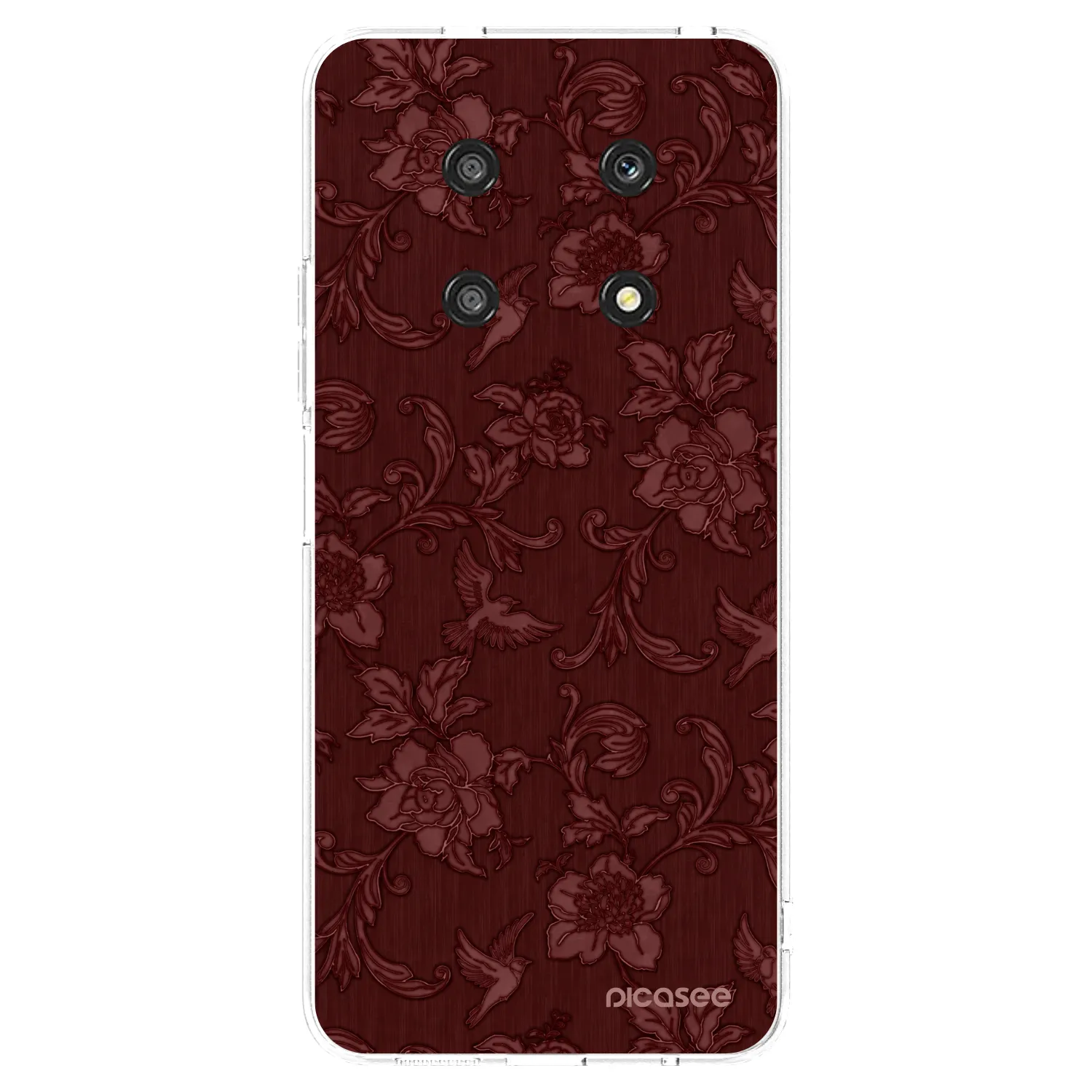 Picasee silikonska prozirna maskica za Honor Magic4 Lite 5G - Red Elegance