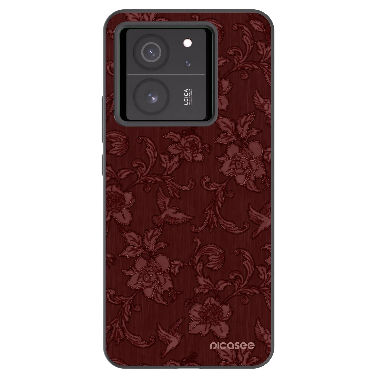 Picasee crna silikonska maskica za Xiaomi 13T - Red Elegance