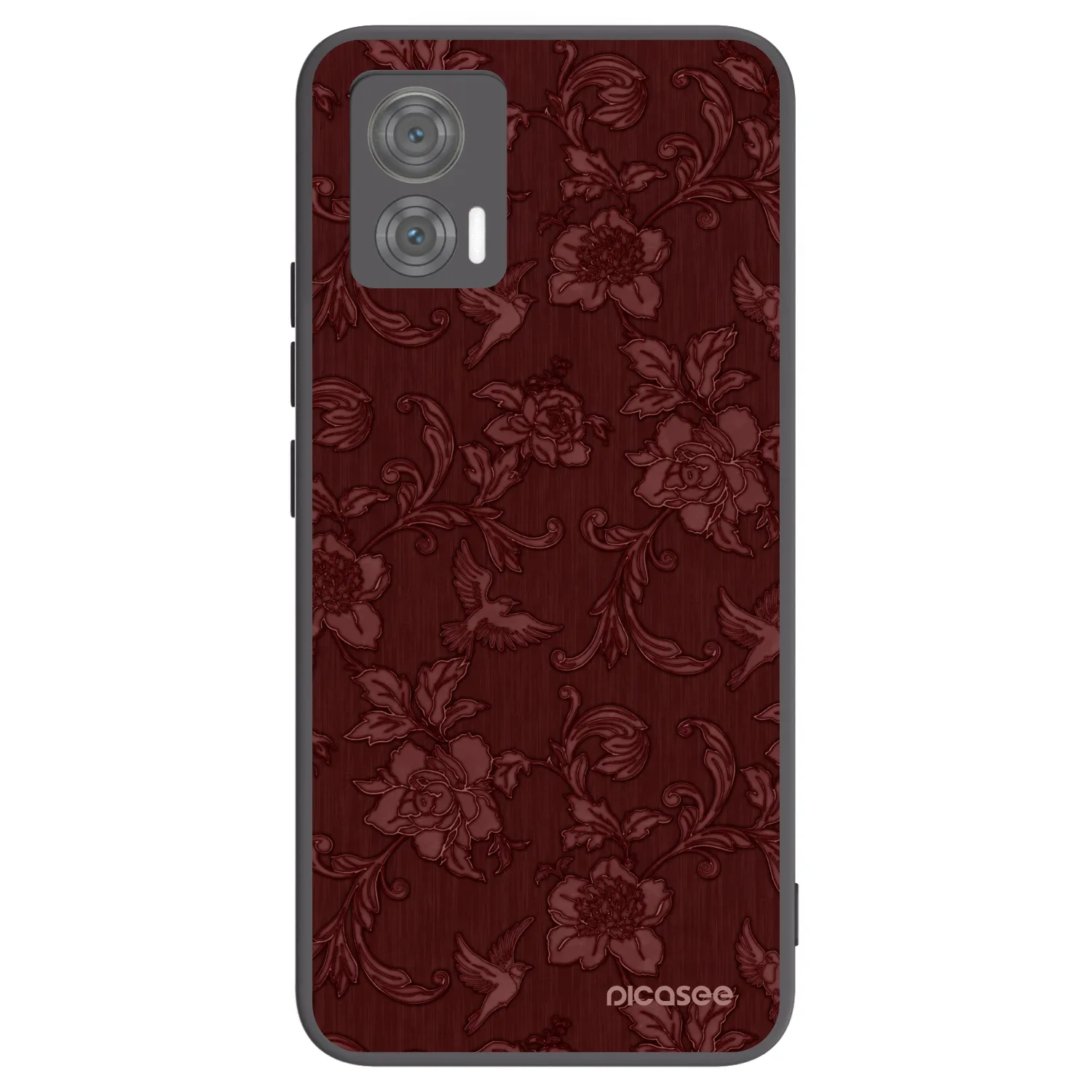 Picasee crna silikonska maskica za Motorola Edge 30 Neo - Red Elegance