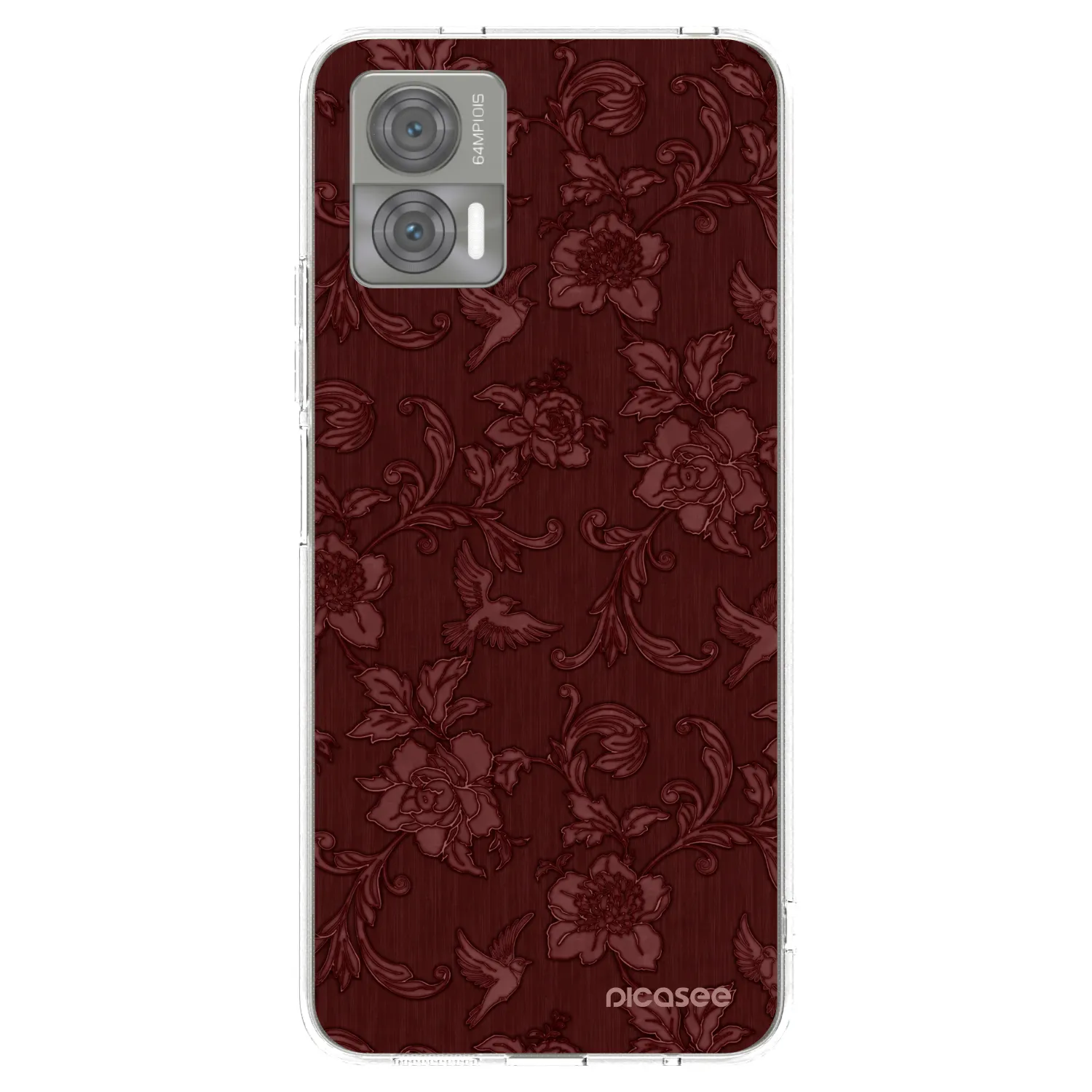Picasee silikonska prozirna maskica za Motorola Edge 30 Neo - Red Elegance