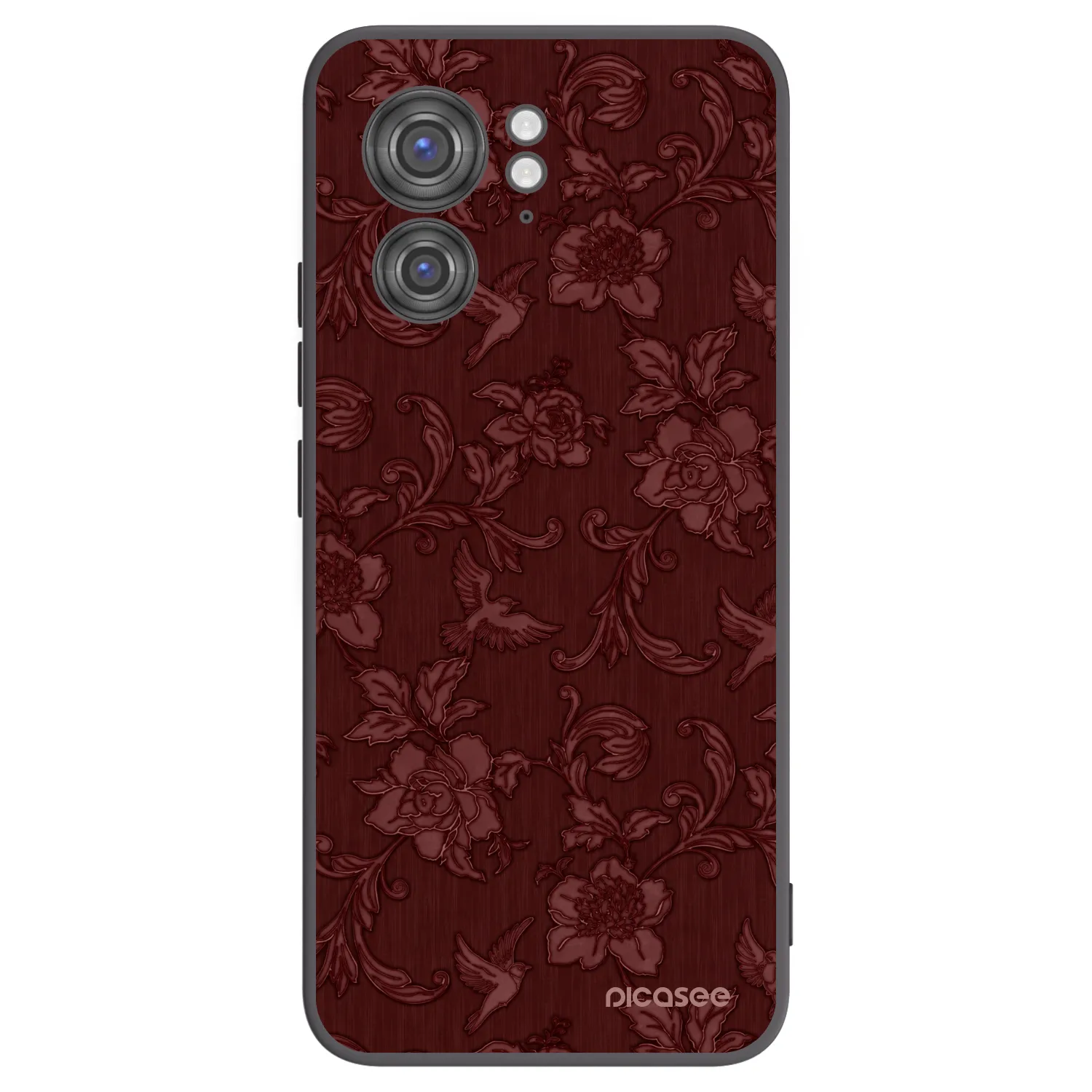 Picasee crna silikonska maskica za Motorola Edge 40 - Red Elegance
