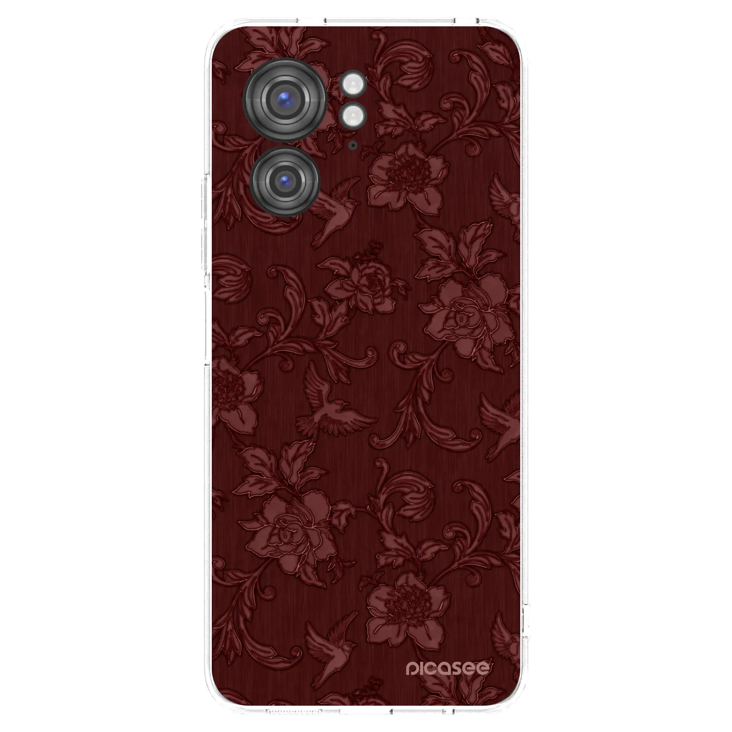Picasee silikonska prozirna maskica za Motorola Edge 40 - Red Elegance