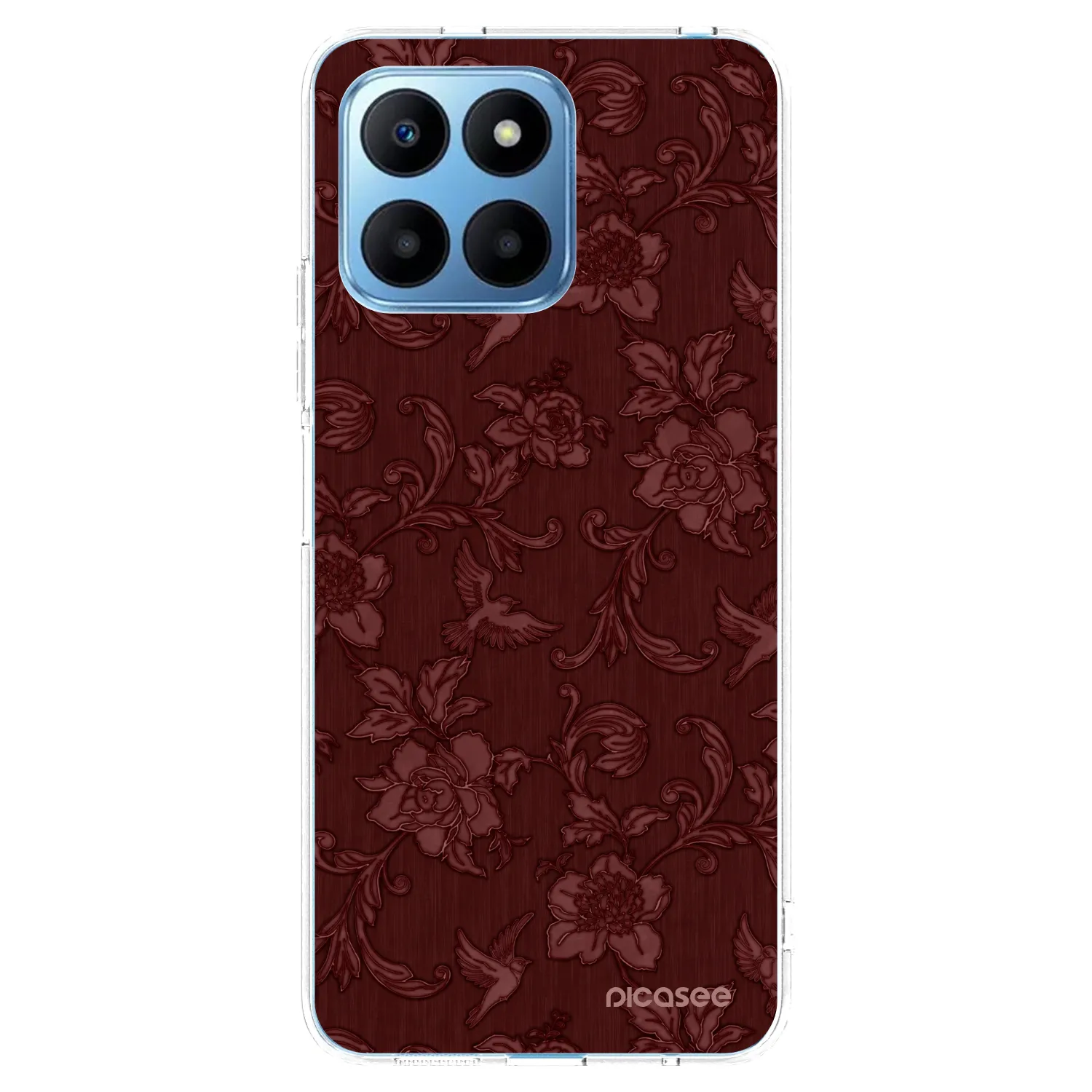 Picasee silikonska prozirna maskica za Honor 70 Lite - Red Elegance