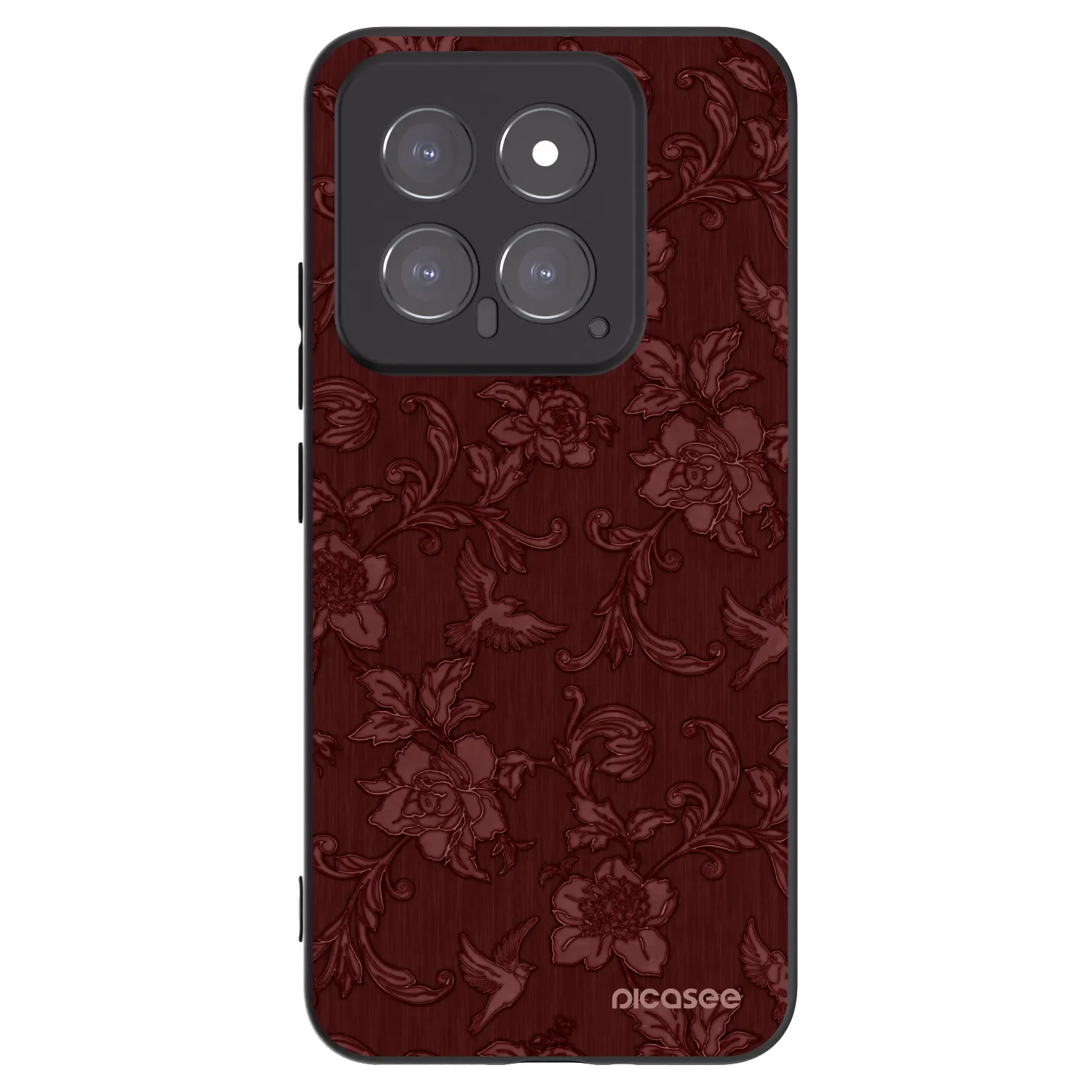 Picasee crna silikonska maskica za Xiaomi 14 - Red Elegance