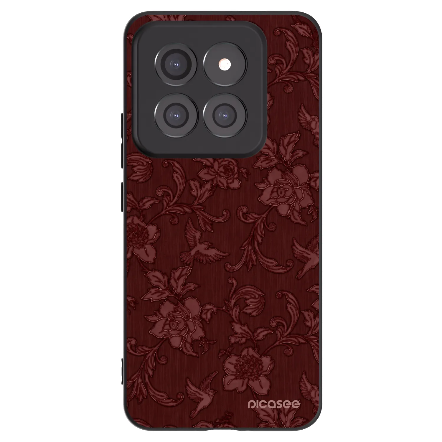 Picasee crna silikonska maskica za Xiaomi 14 Pro - Red Elegance