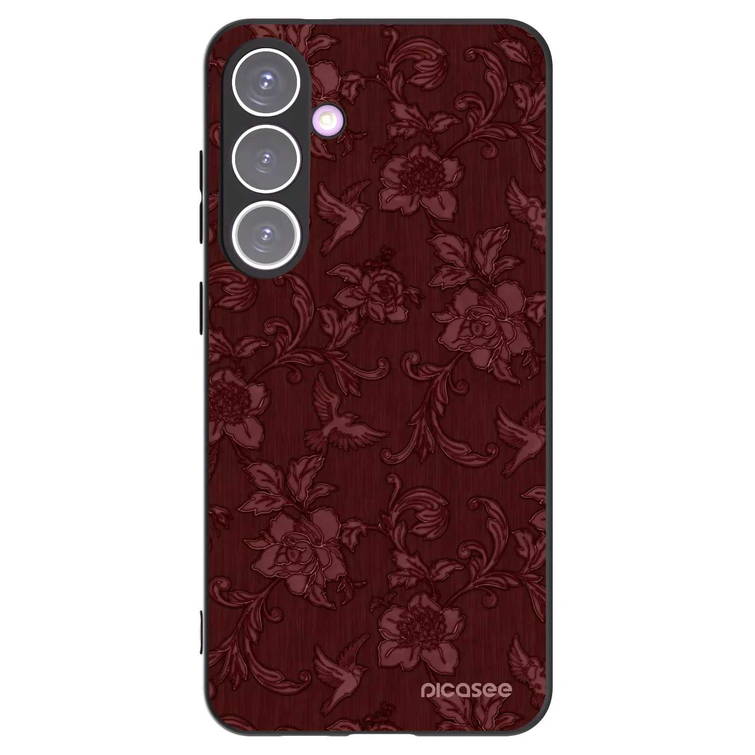 Picasee crna silikonska maskica za Samsung Galaxy S24+ S926B 5G - Red Elegance