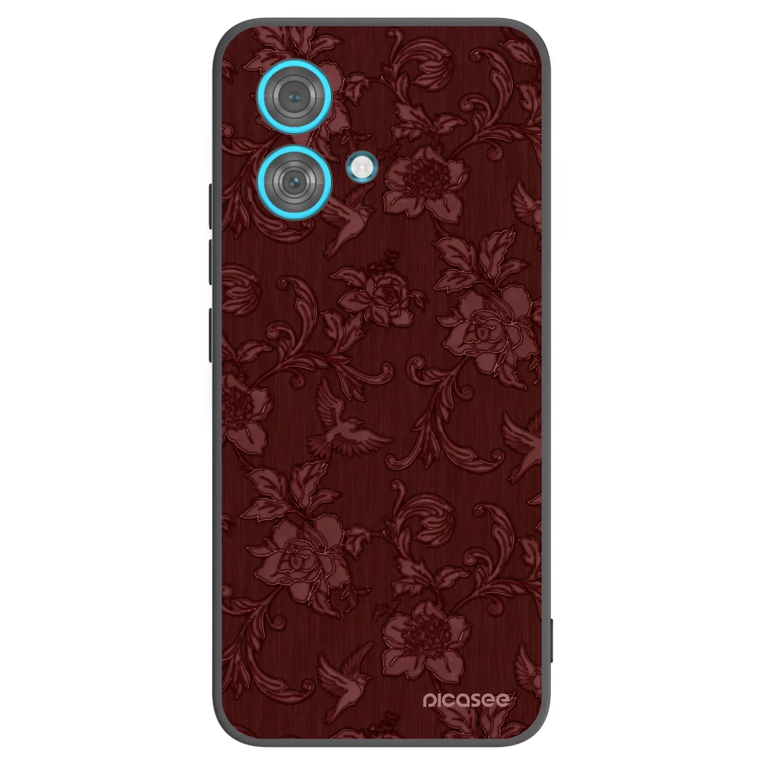 Picasee crna silikonska maskica za Motorola Edge 40 Neo - Red Elegance