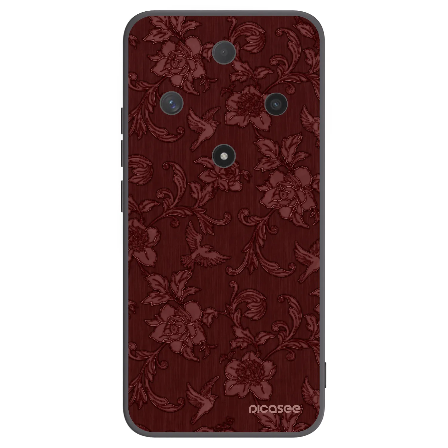 Picasee crna silikonska maskica za Honor Magic6 Lite 5G - Red Elegance