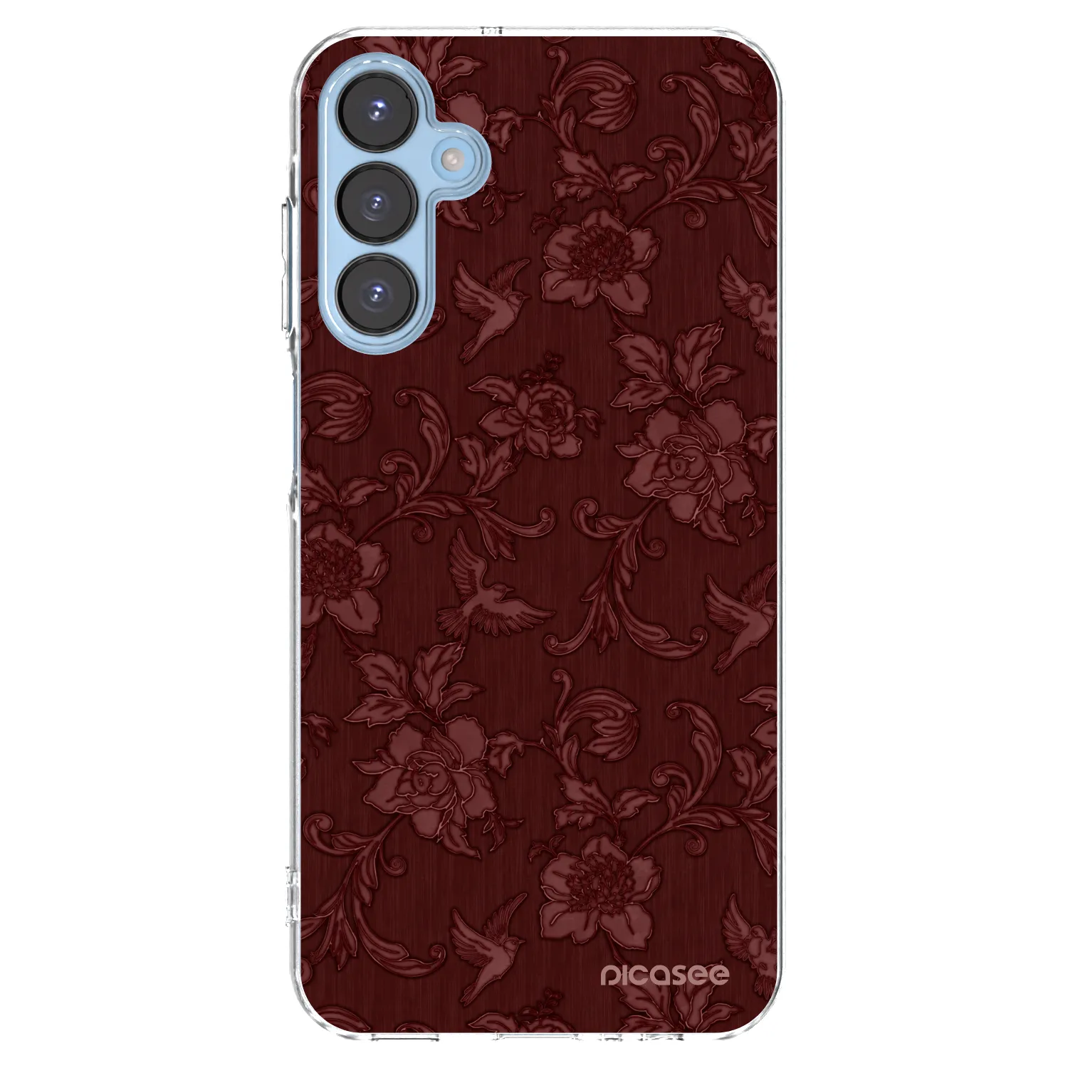Picasee silikonska prozirna maskica za Samsung Galaxy A15 A156B 5G - Red Elegance
