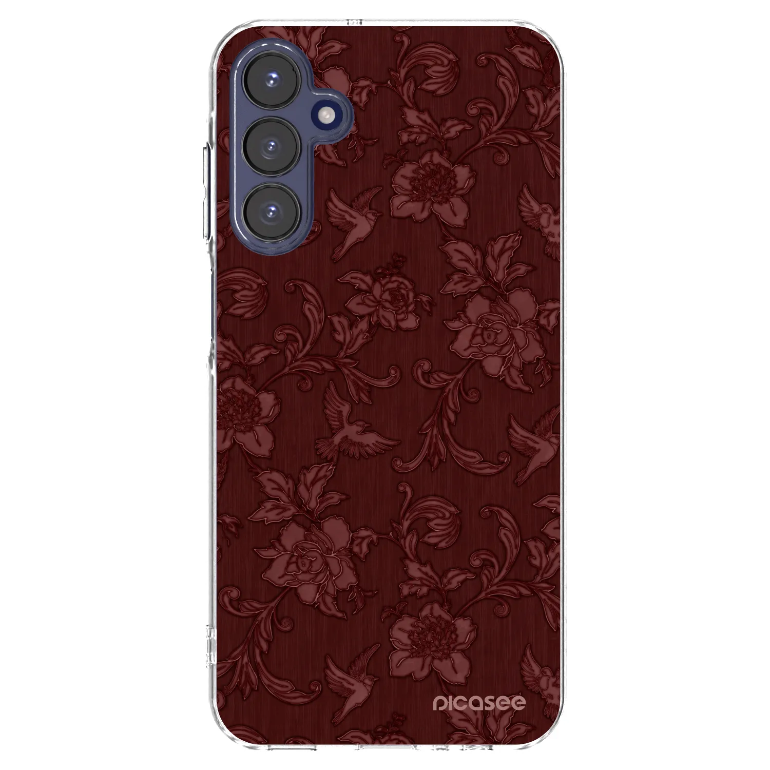 Picasee silikonska prozirna maskica za Samsung Galaxy A15 A155F 4G - Red Elegance