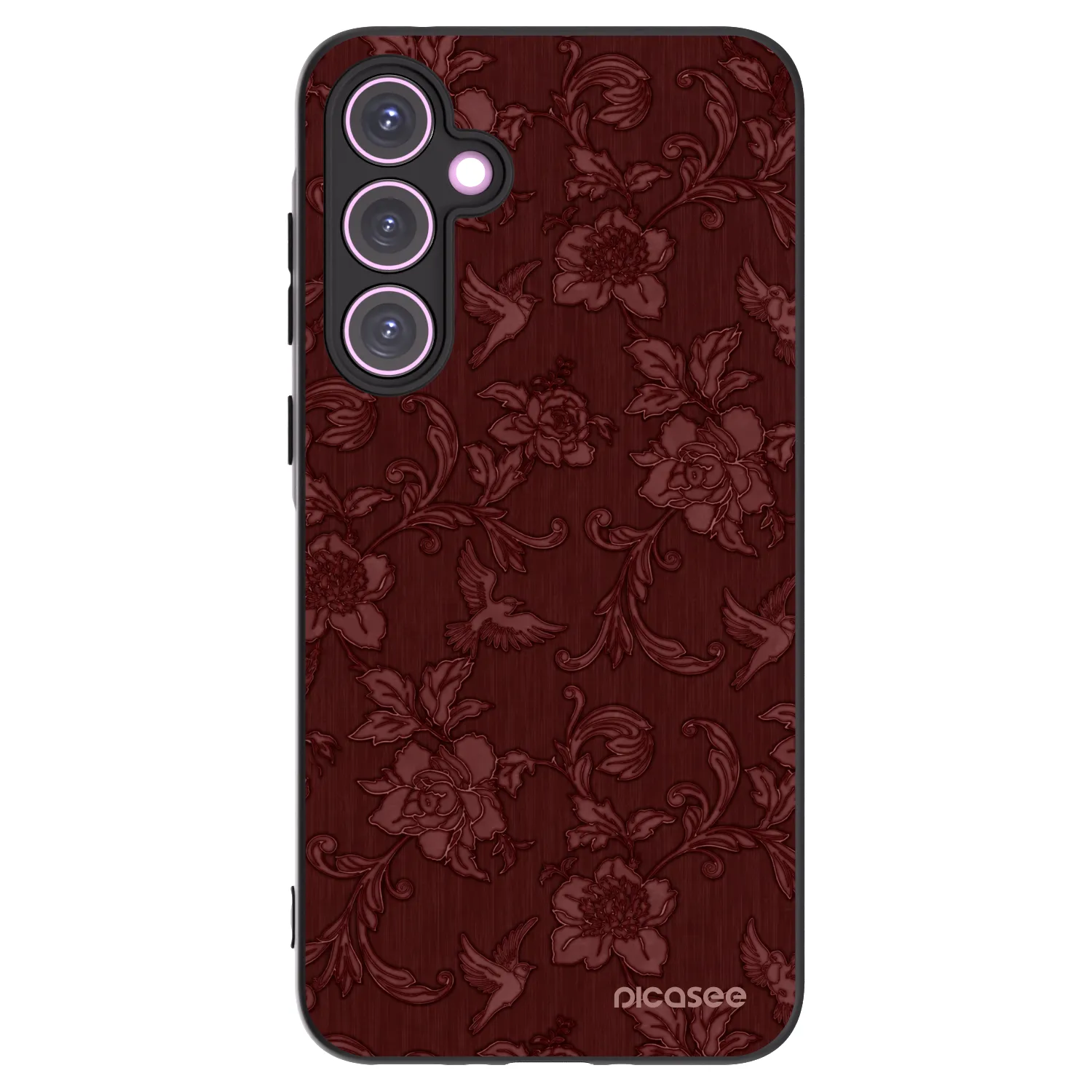 Picasee crna silikonska maskica za Samsung Galaxy A35 5G A356B - Red Elegance