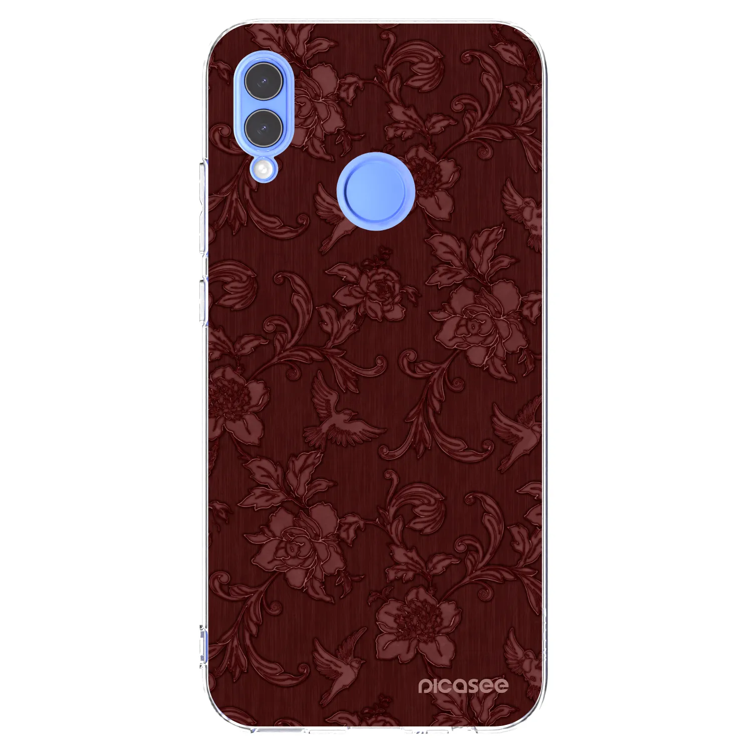 Picasee silikonska prozirna maskica za Huawei P Smart 2019 - Red Elegance