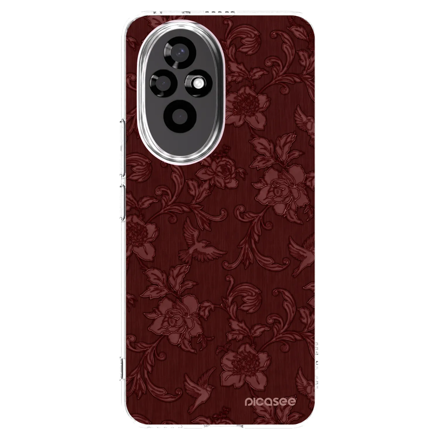 Picasee silikonska prozirna maskica za Honor 200 Pro 5G - Red Elegance