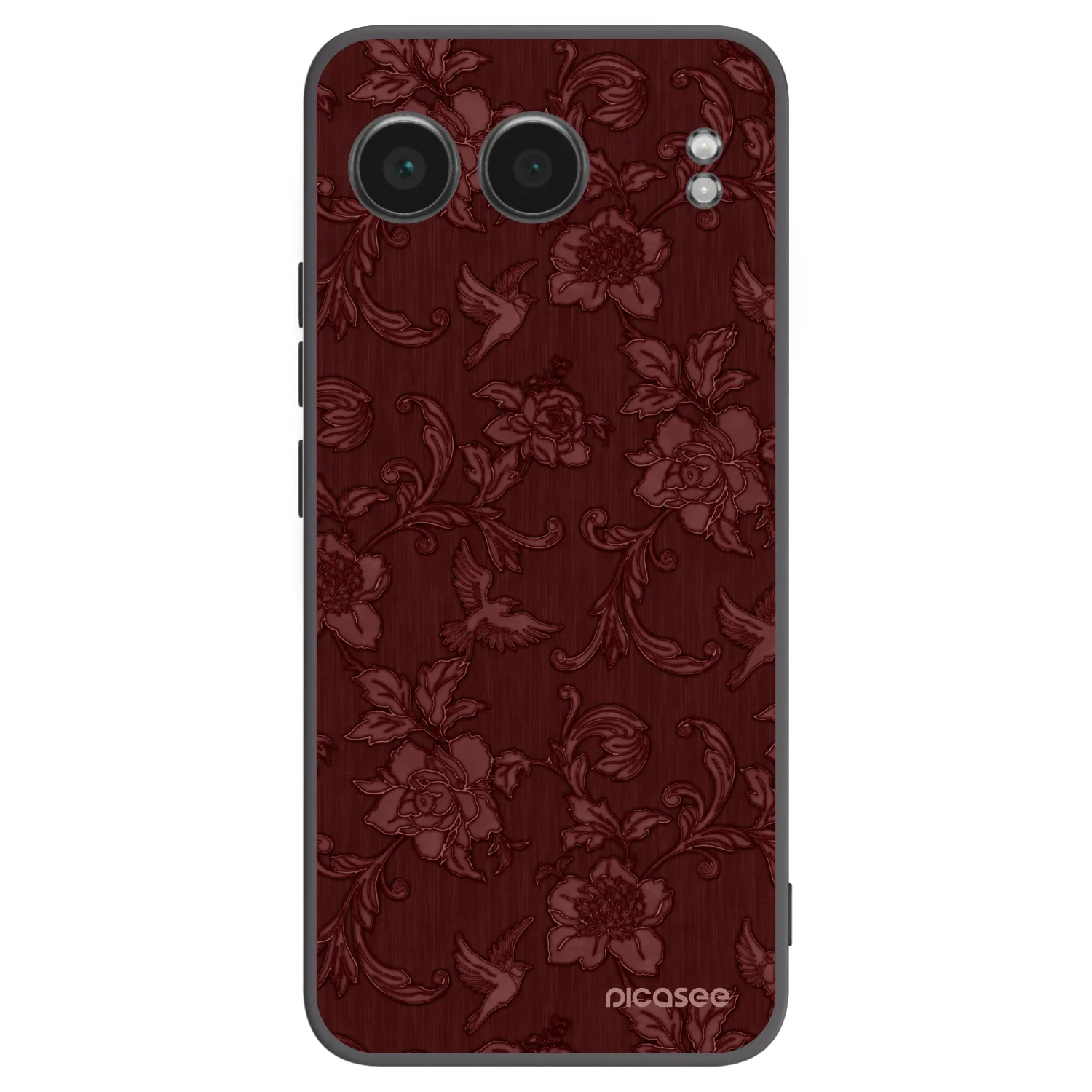 Picasee crna silikonska maskica za OnePlus Nord 4 - Red Elegance