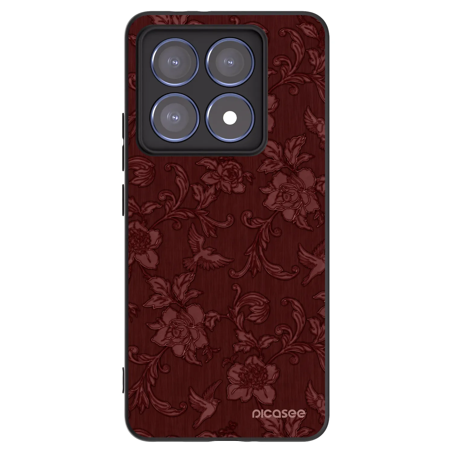 Picasee crna silikonska maskica za Xiaomi 14T Pro - Red Elegance