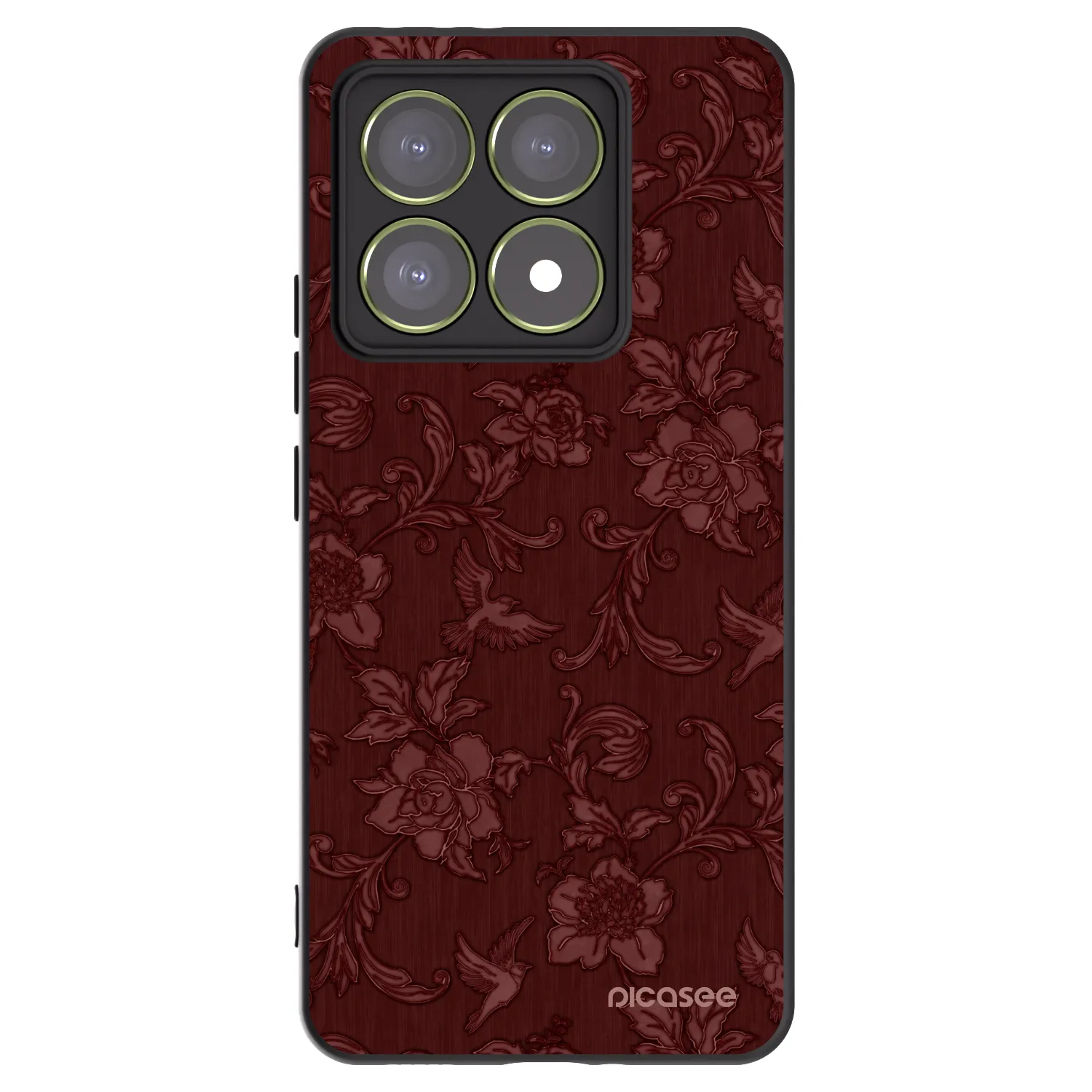 Picasee crna silikonska maskica za Xiaomi 14T - Red Elegance