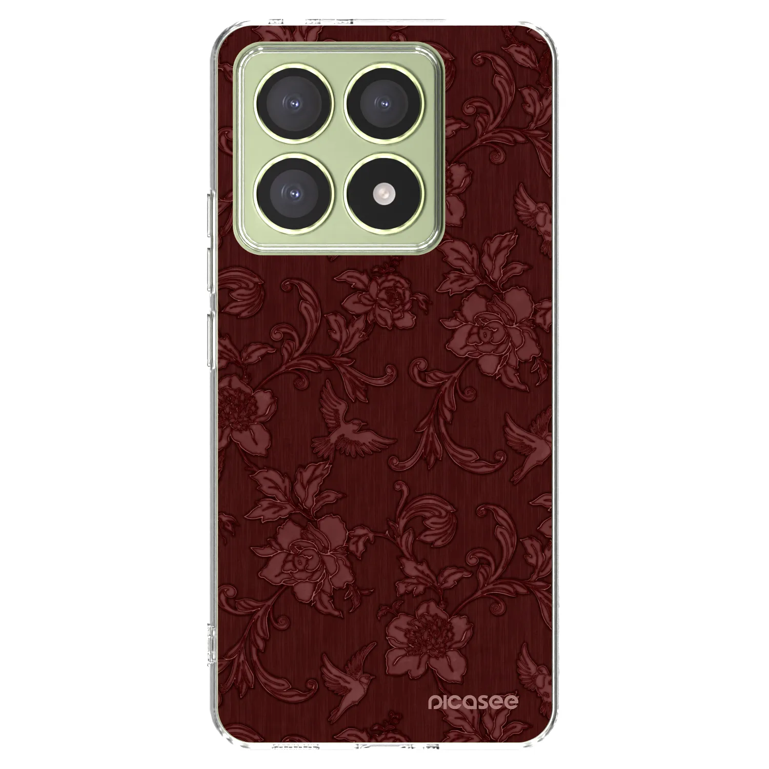 Picasee silikonska prozirna maskica za Xiaomi 14T - Red Elegance