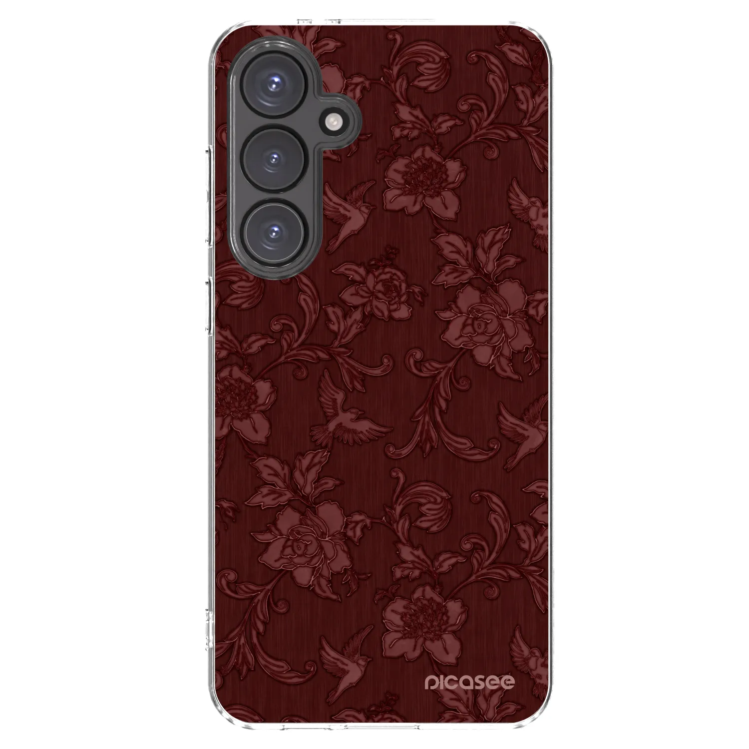 Picasee silikonska prozirna maskica za Samsung Galaxy S24 FE S721B - Red Elegance