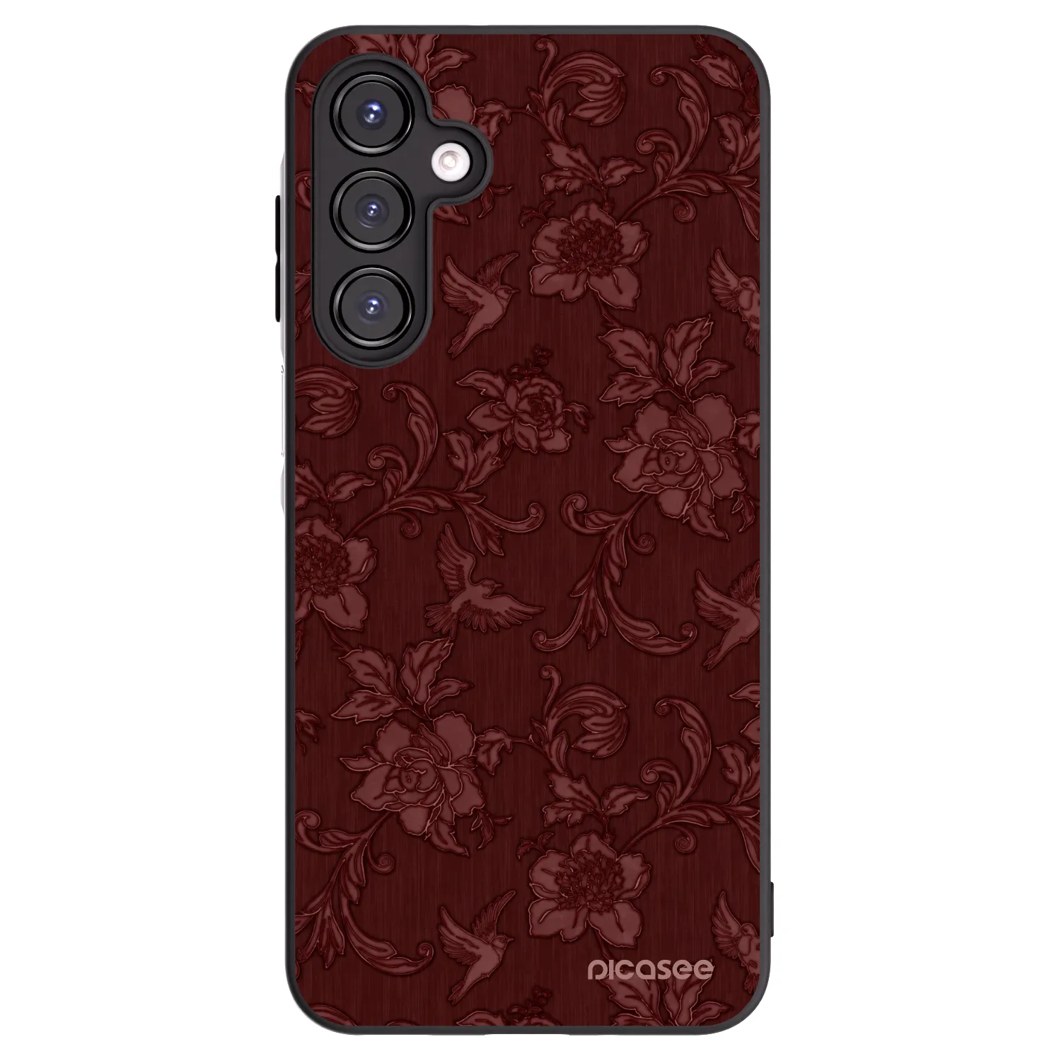 Picasee crna silikonska maskica za Samsung Galaxy A16 5G - Red Elegance