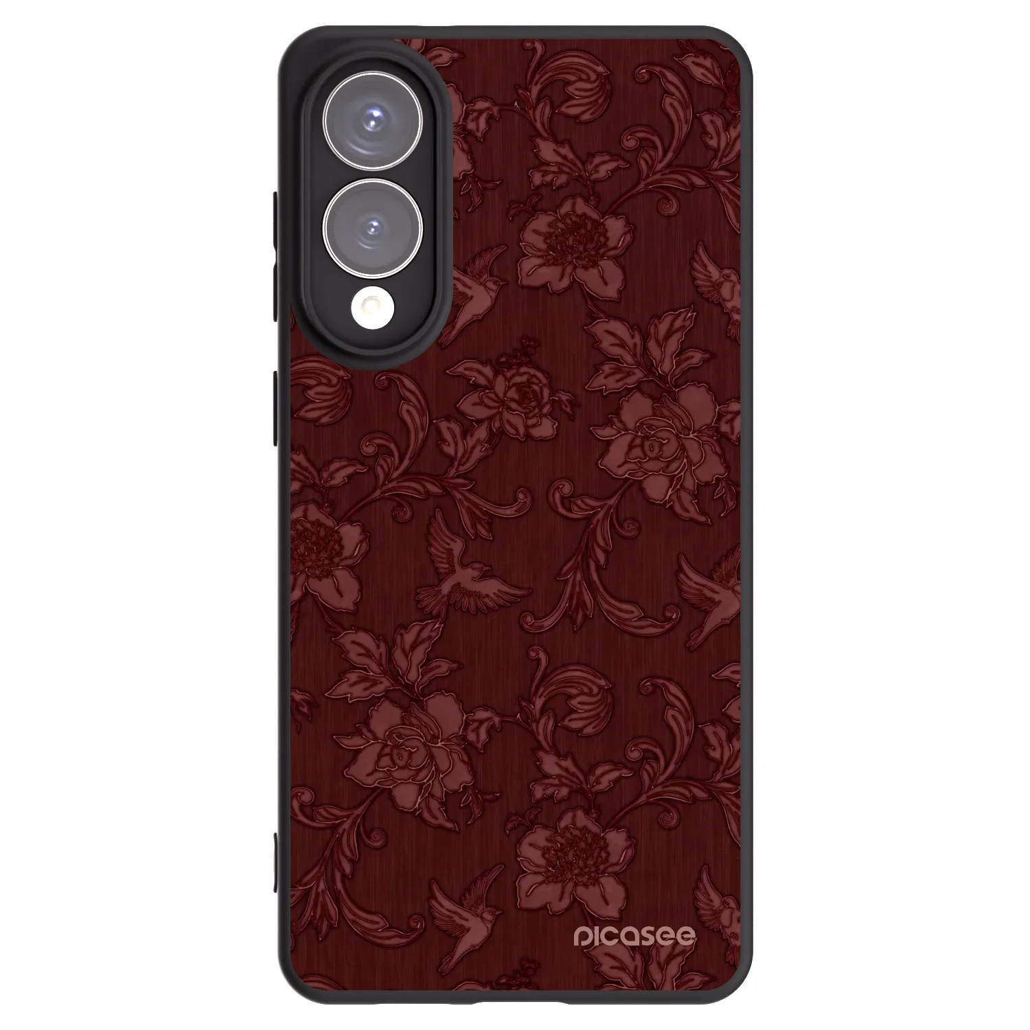 Picasee crna silikonska maskica za Samsung Galaxy S25 Edge 5G - Red Elegance