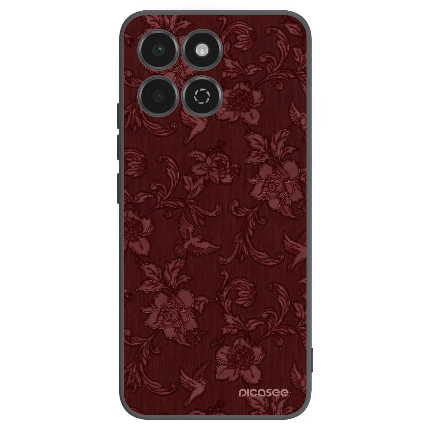 Picasee crna silikonska maskica za Honor 200 Smart 5G - Red Elegance
