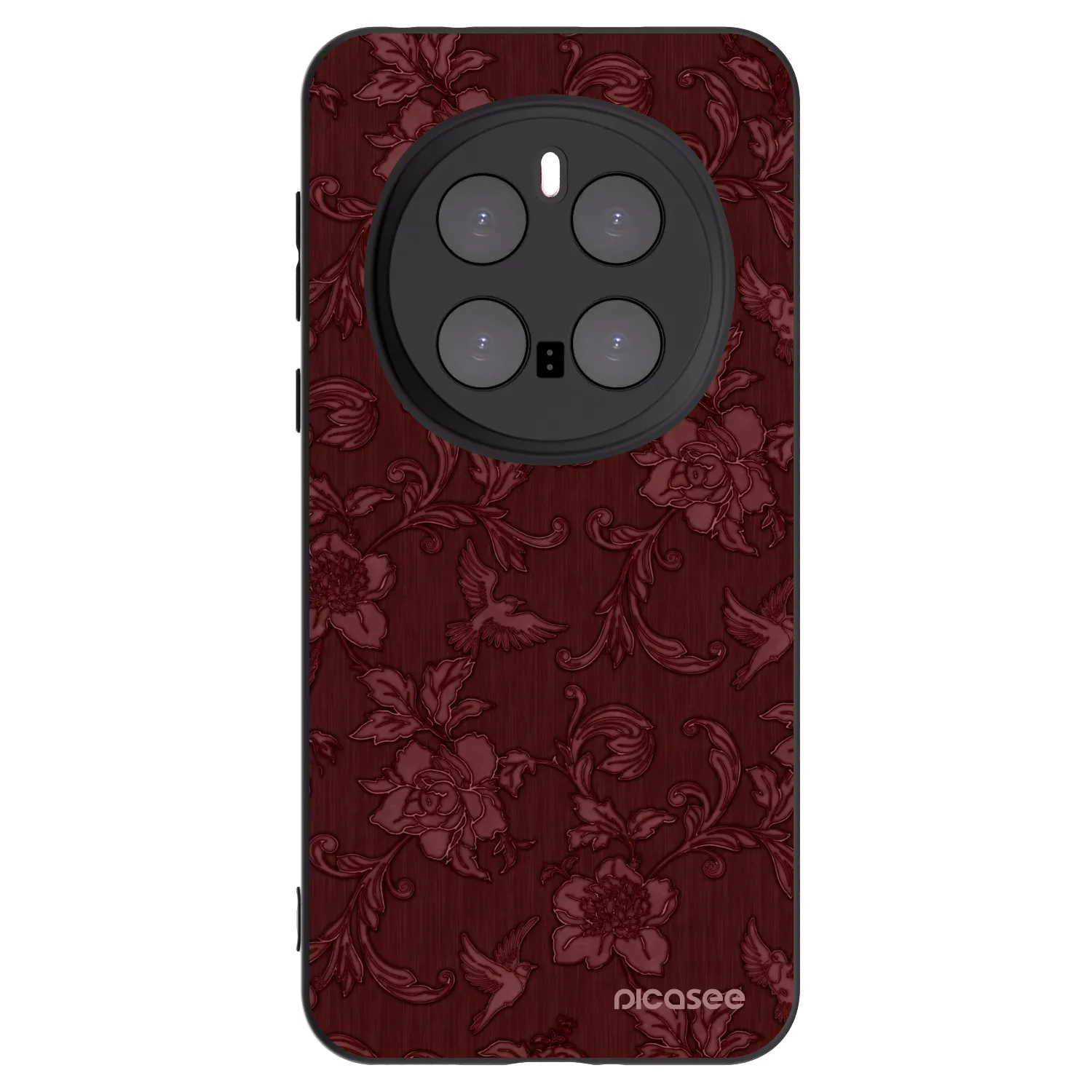 Picasee crna silikonska maskica za Honor Magic7 Pro 5G - Red Elegance