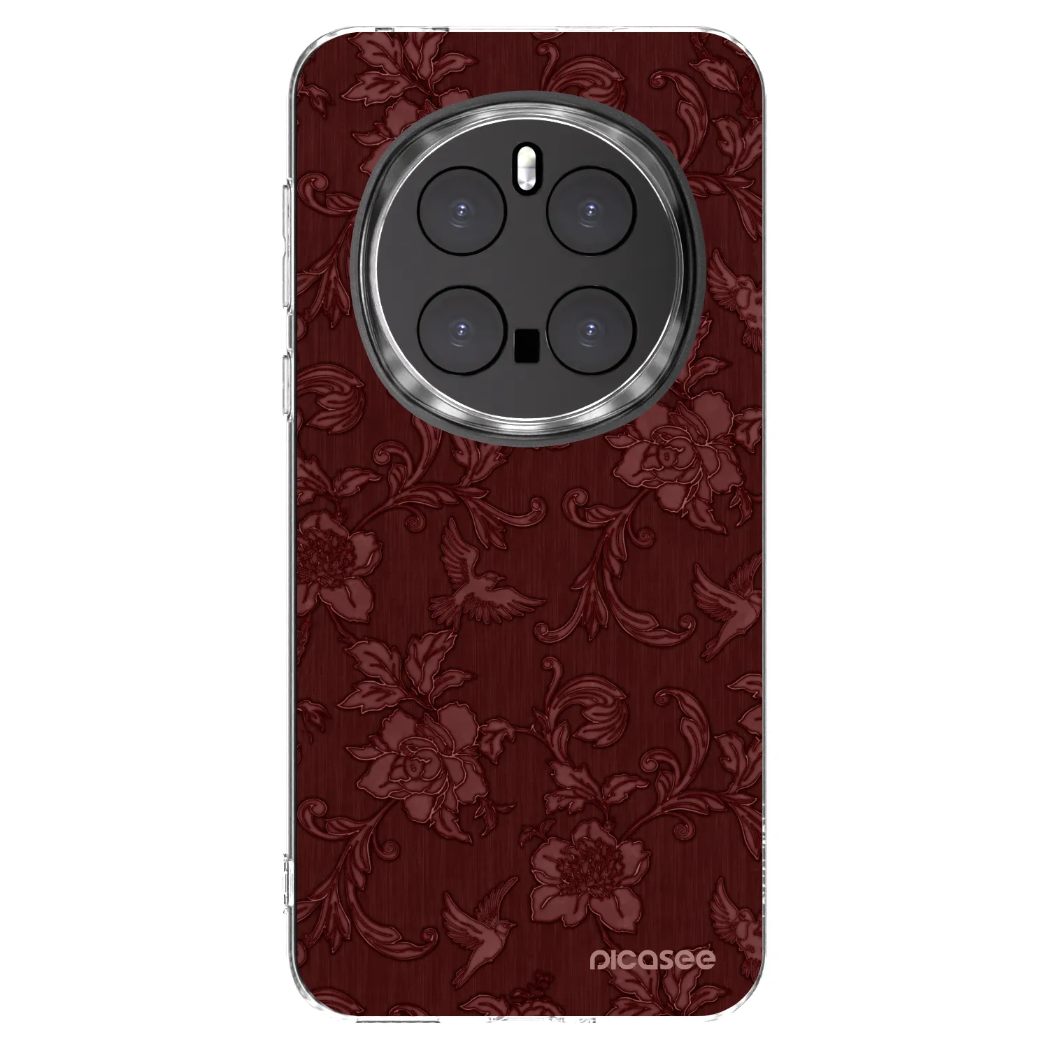Picasee silikonska prozirna maskica za Honor Magic7 Pro 5G - Red Elegance