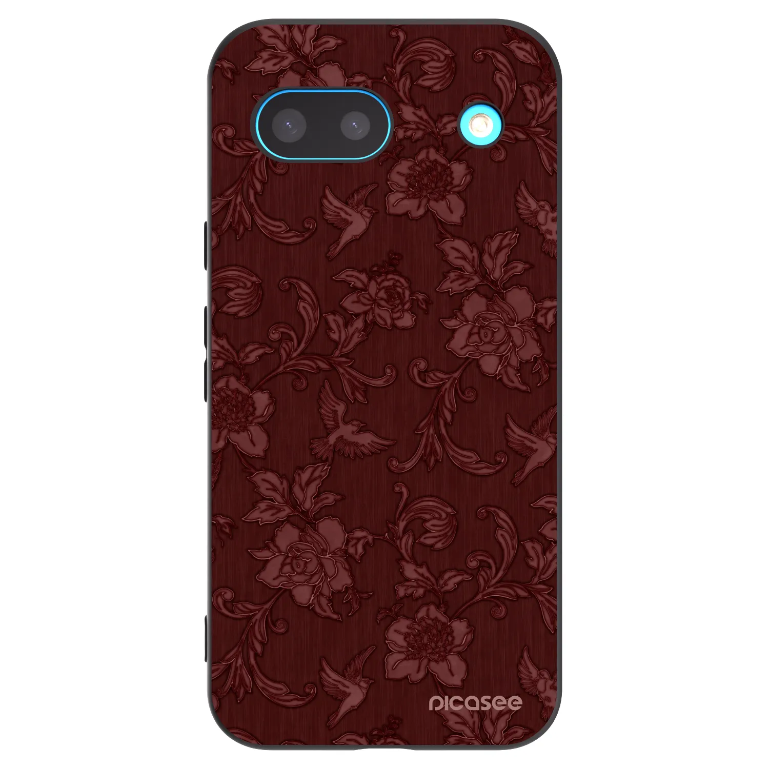 Picasee crna silikonska maskica za Google Pixel 8 - Red Elegance