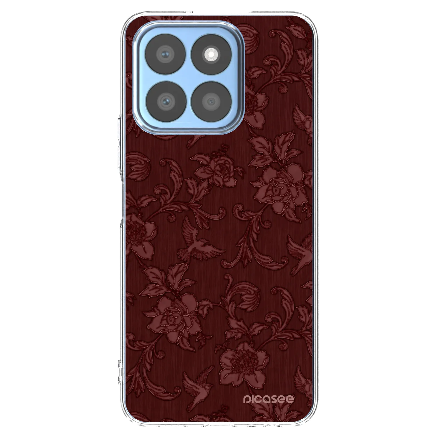 Picasee silikonska prozirna maskica za Honor X8c - Red Elegance