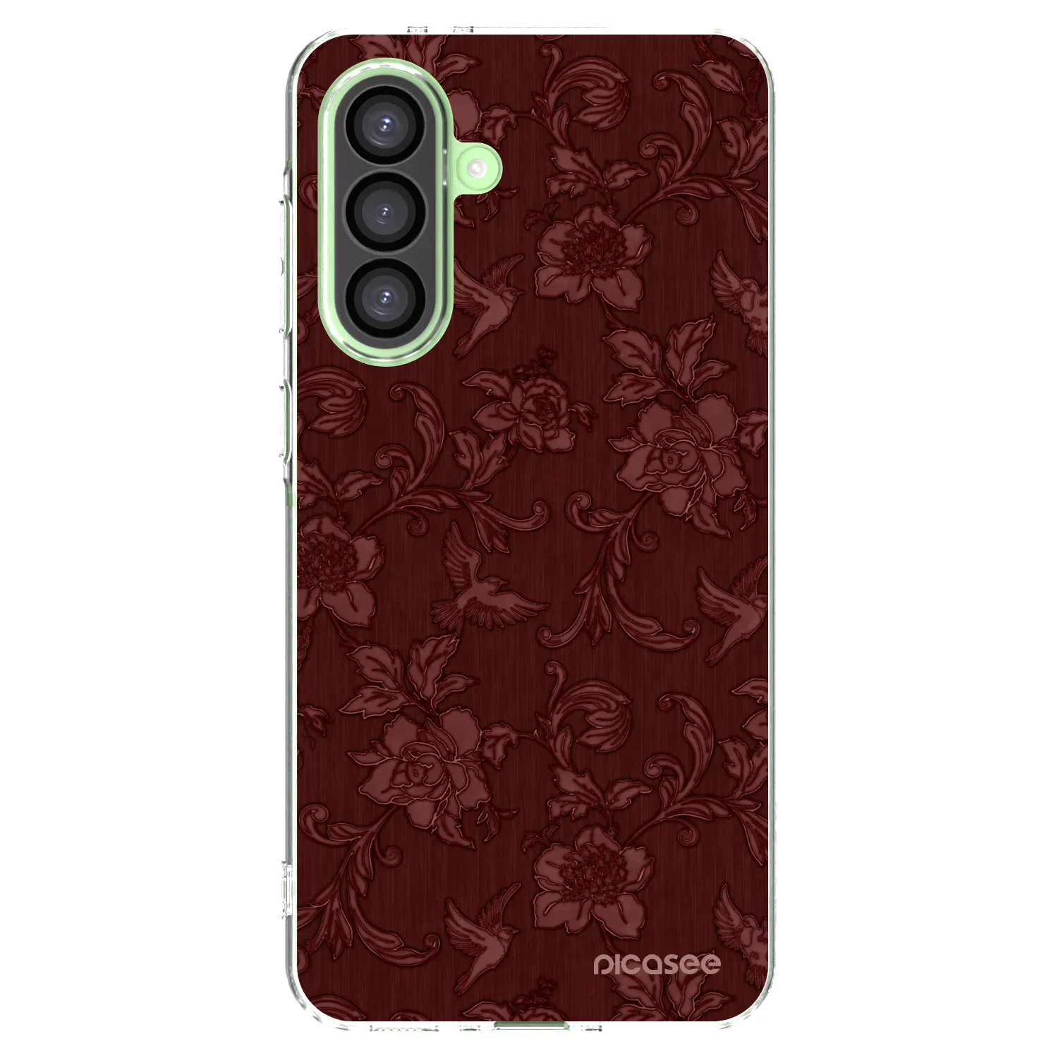 Picasee silikonska prozirna maskica za Samsung Galaxy A26 5G A266B - Red Elegance