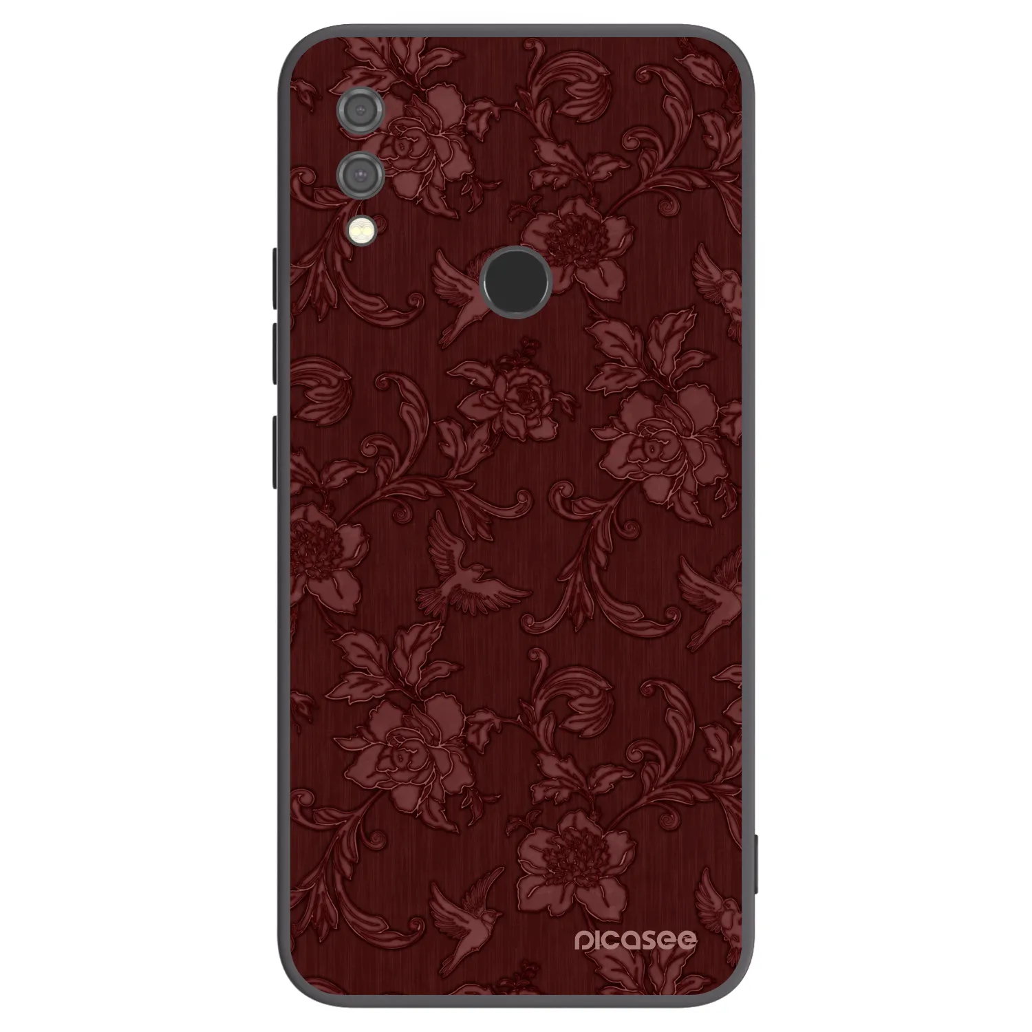 Picasee crna silikonska maskica za Xiaomi Redmi Note 7 - Red Elegance