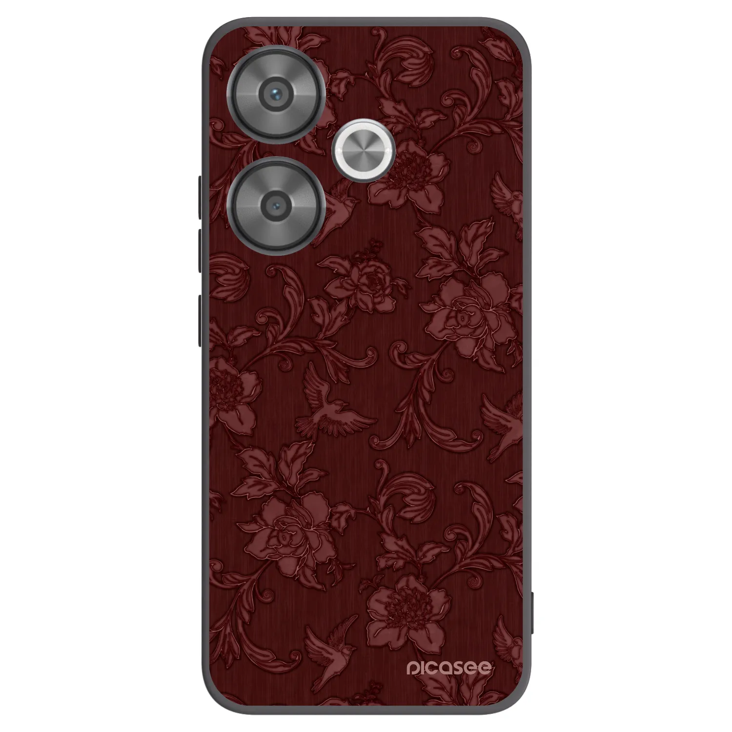Picasee crna silikonska maskica za Xiaomi Poco F6 - Red Elegance