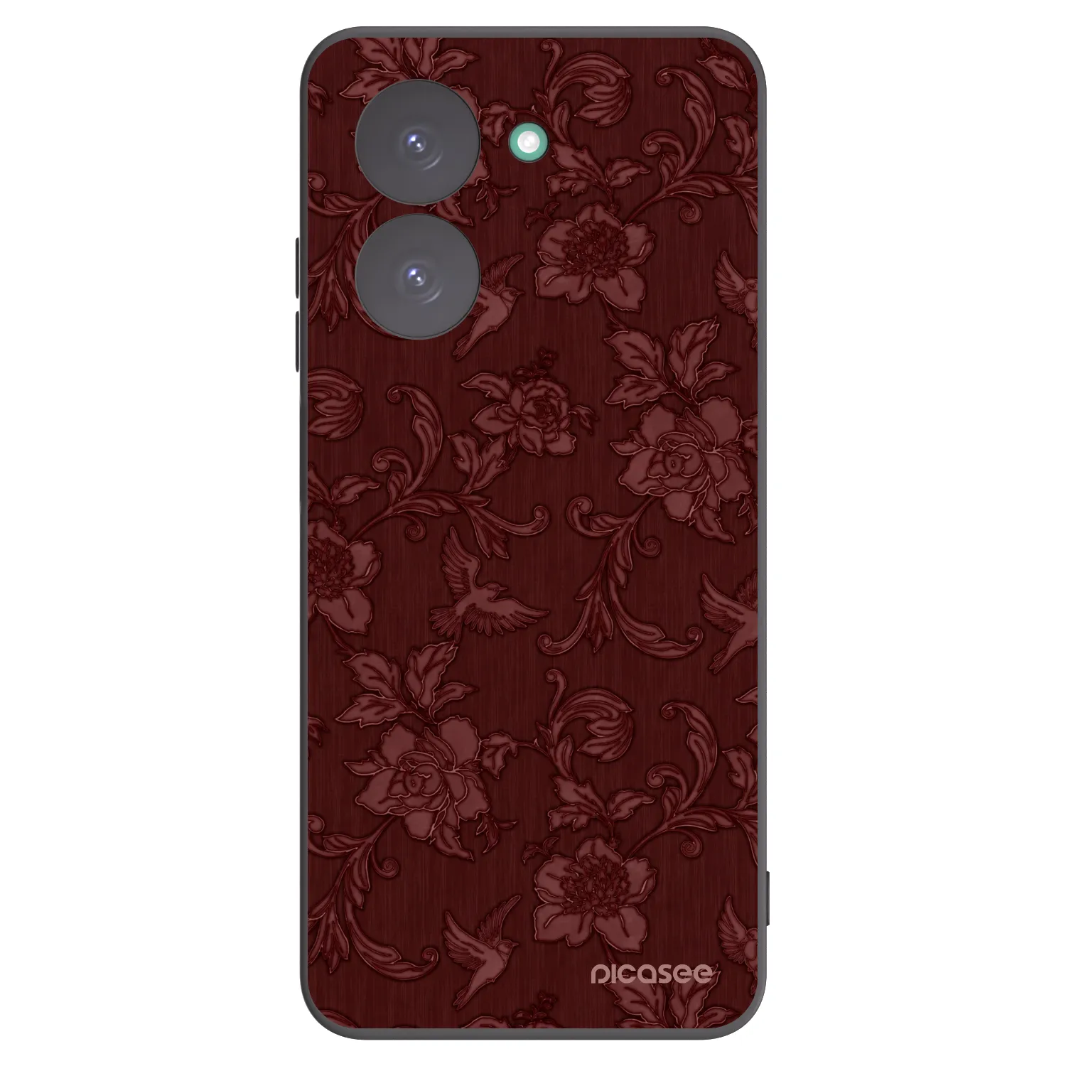 Picasee crna silikonska maskica za Xiaomi Redmi A5 - Red Elegance