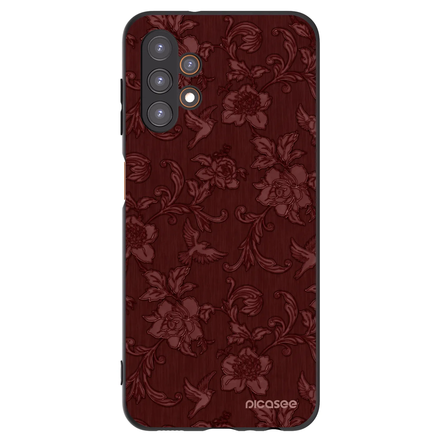Picasee crna silikonska maskica za Samsung Galaxy A13 5G - Red Elegance