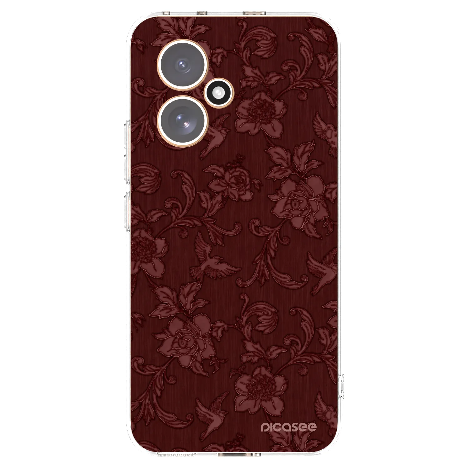 Picasee silikonska prozirna maskica za Honor 400 5G - Red Elegance