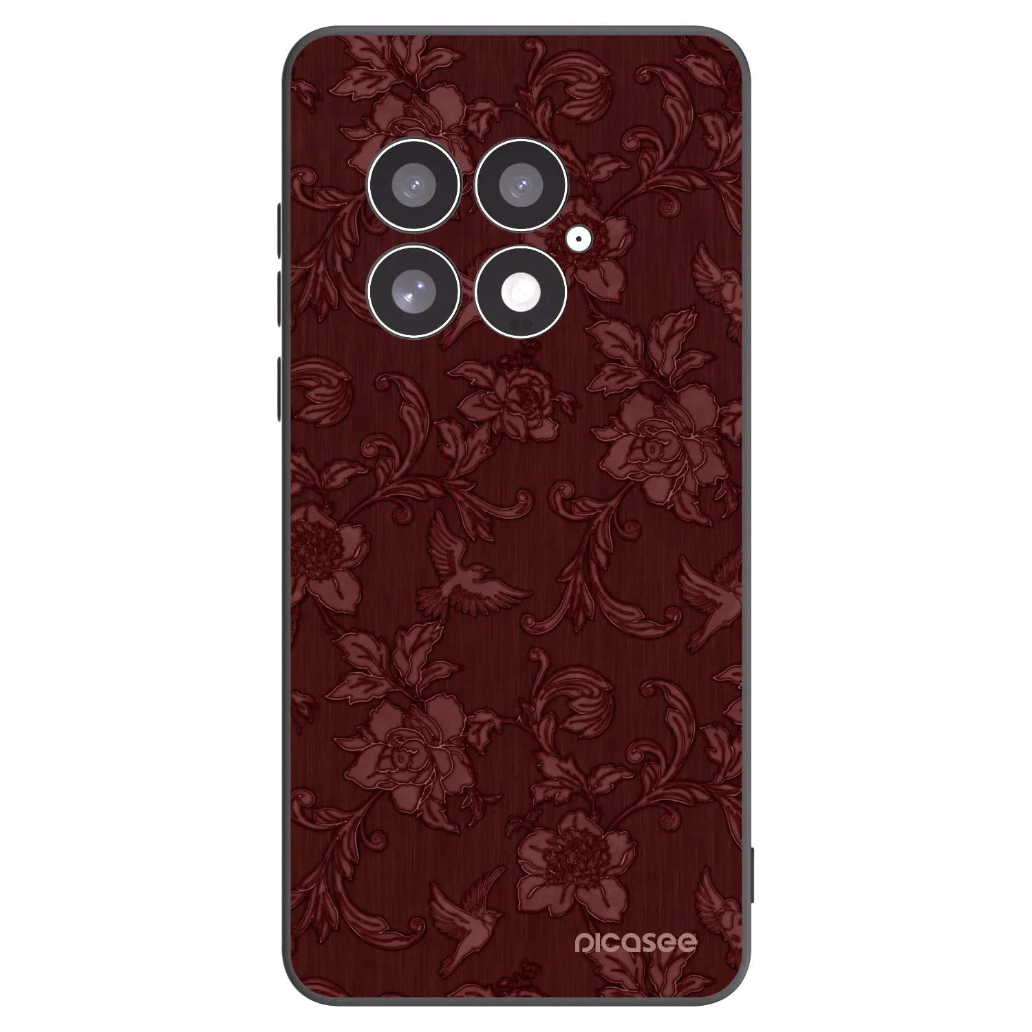 Picasee crna silikonska maskica za OnePlus 13 5G - Red Elegance