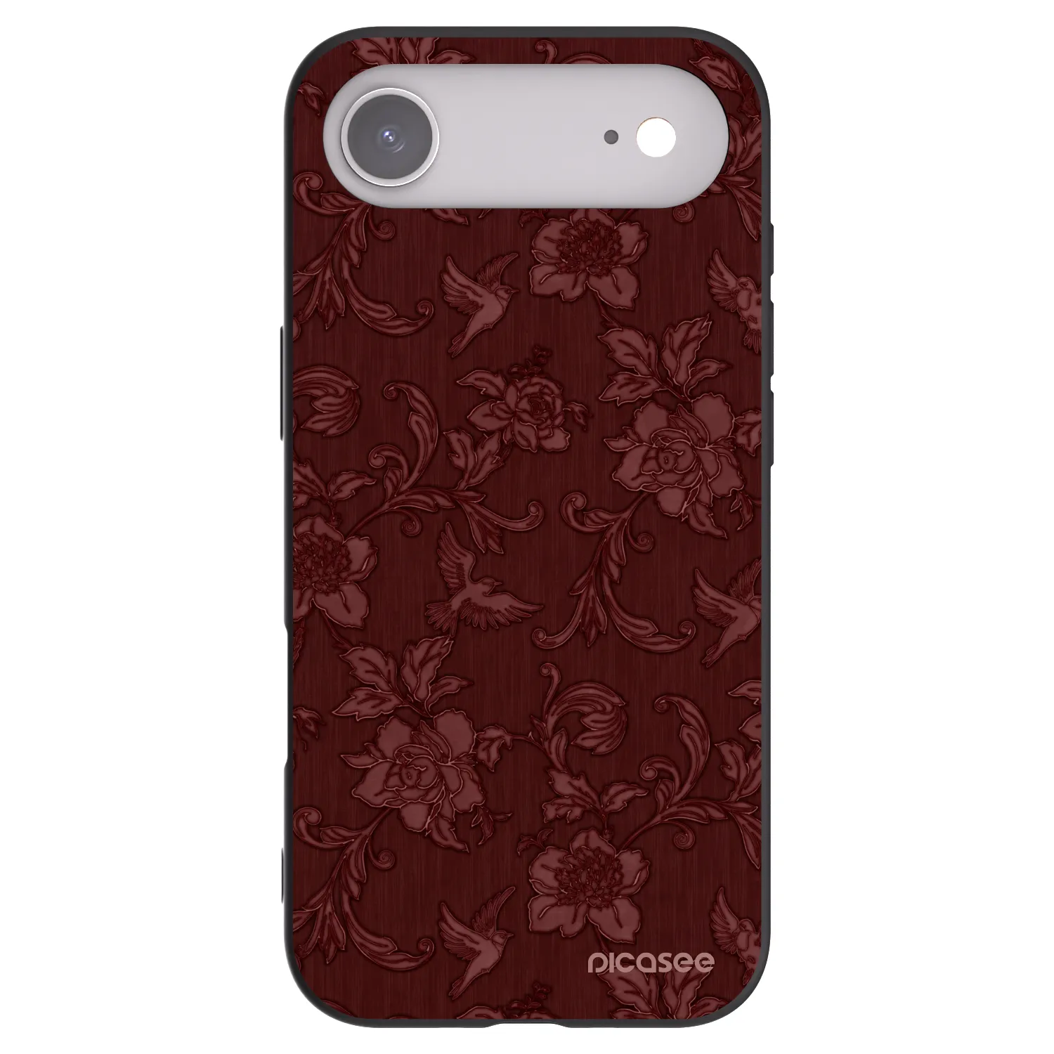 Picasee crna silikonska maskica za Apple iPhone Air - Red Elegance