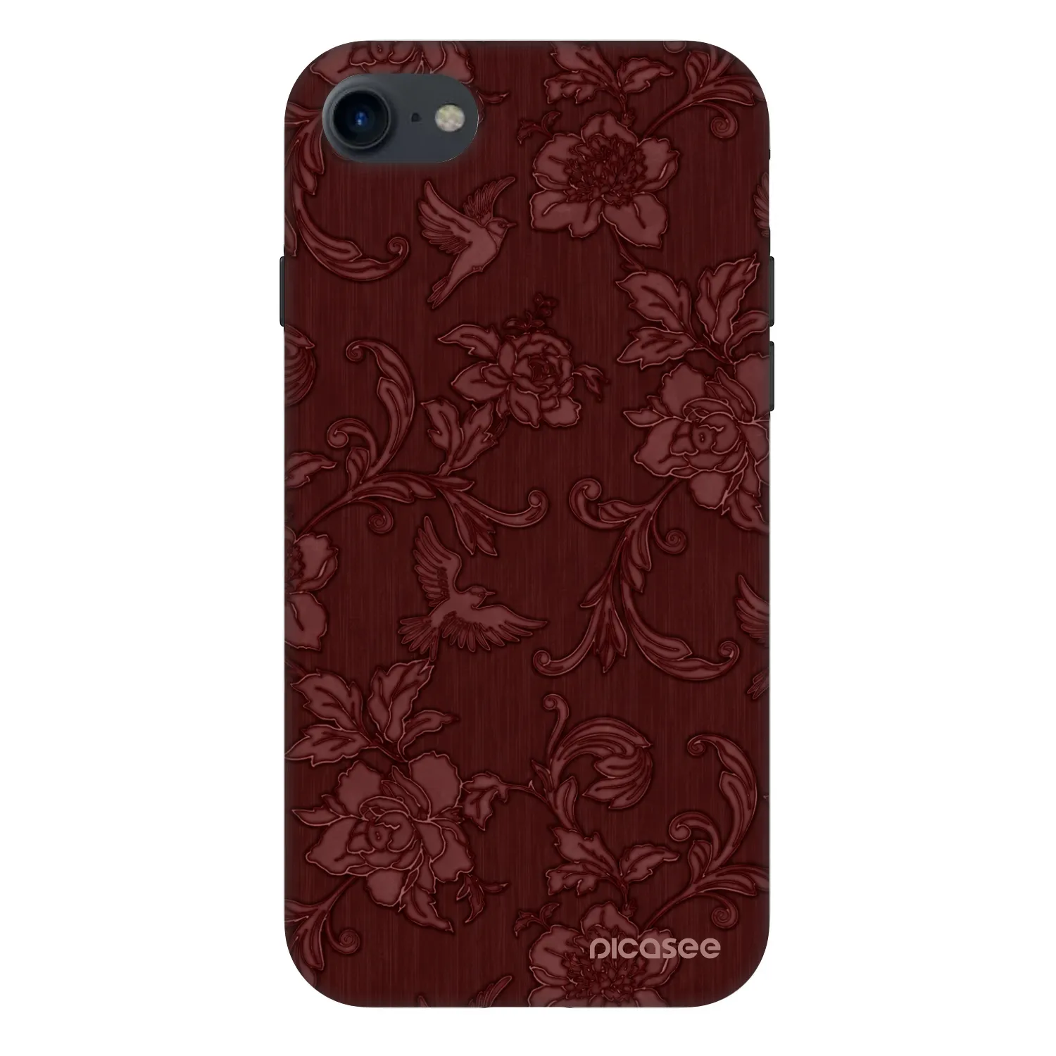 Picasee Fashion Case za Apple iPhone SE 2020 - Red Elegance