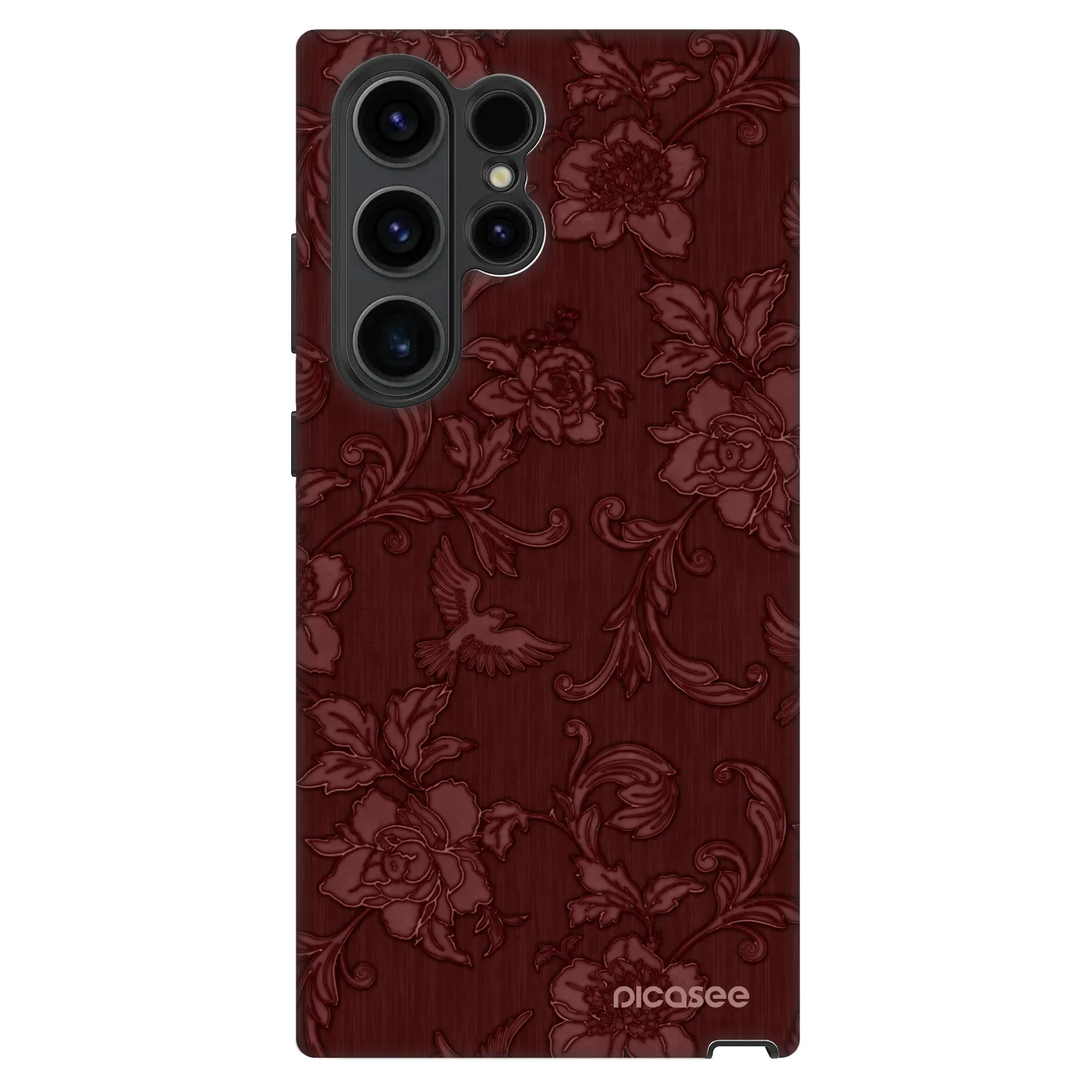 Picasee Fashion Case za Samsung Galaxy S22 Ultra 5G - Red Elegance