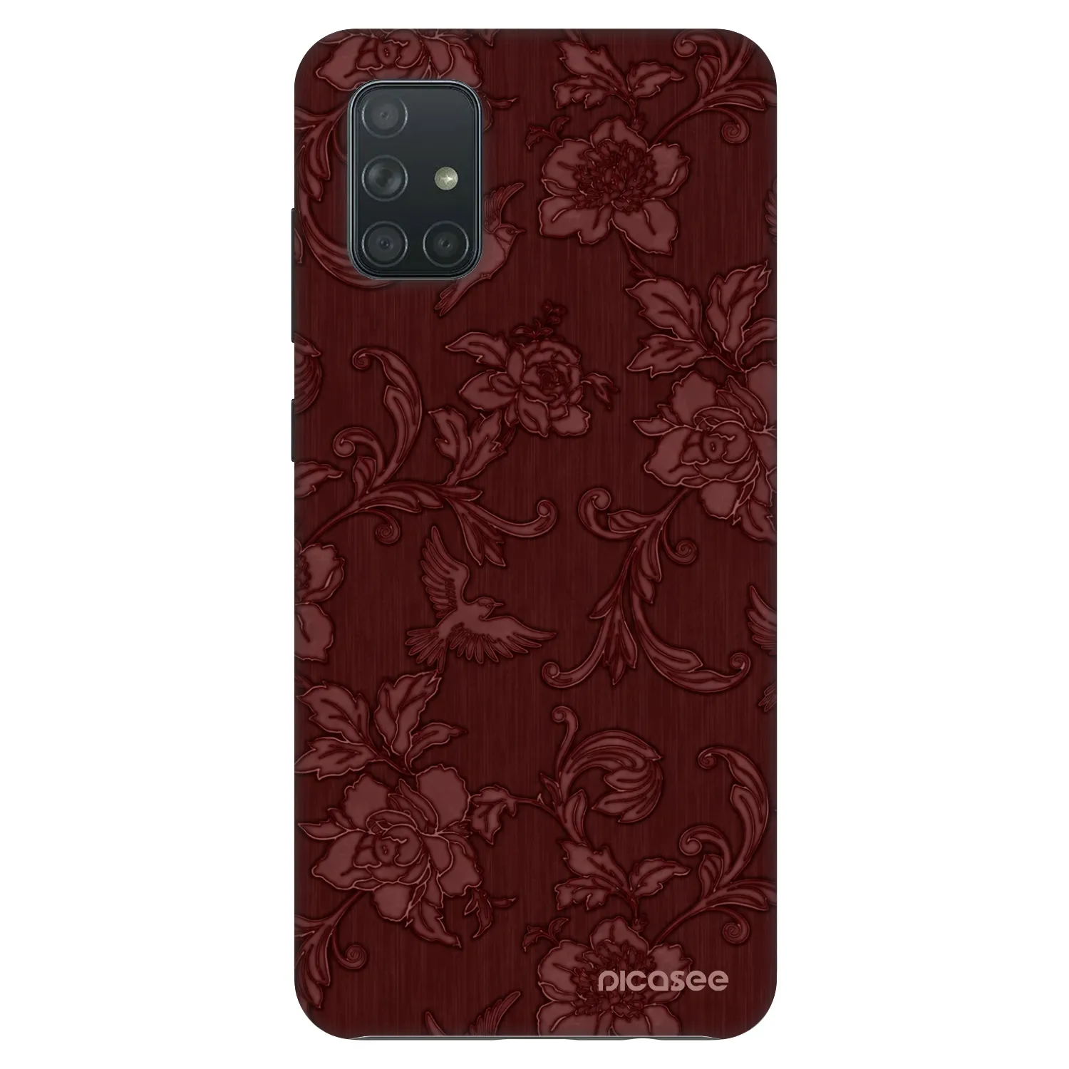 Picasee Fashion Case za Samsung Galaxy A71 A715F - Red Elegance