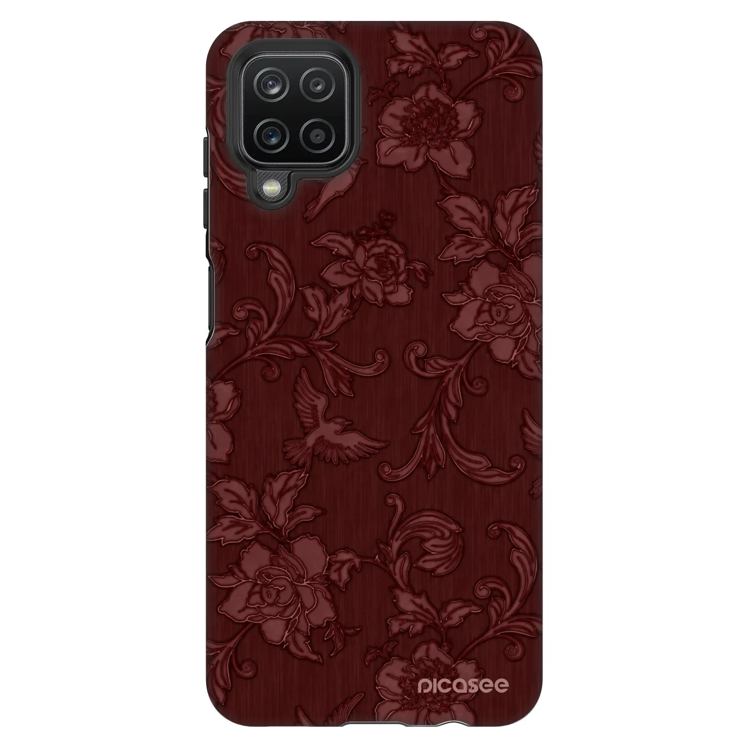 Picasee Fashion Case za Samsung Galaxy A12 A125F - Red Elegance