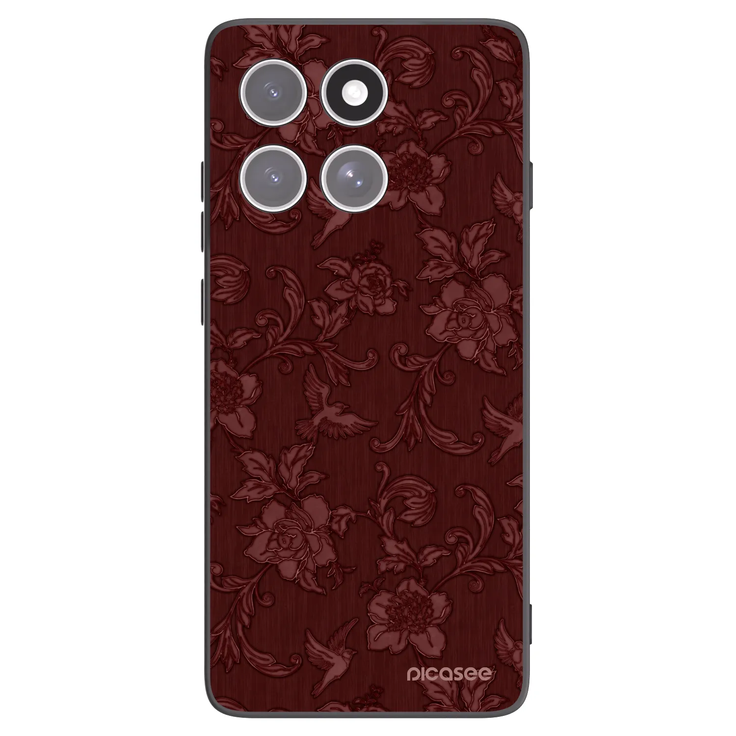Picasee crna silikonska maskica za Motorola Edge 60 Pro - Red Elegance