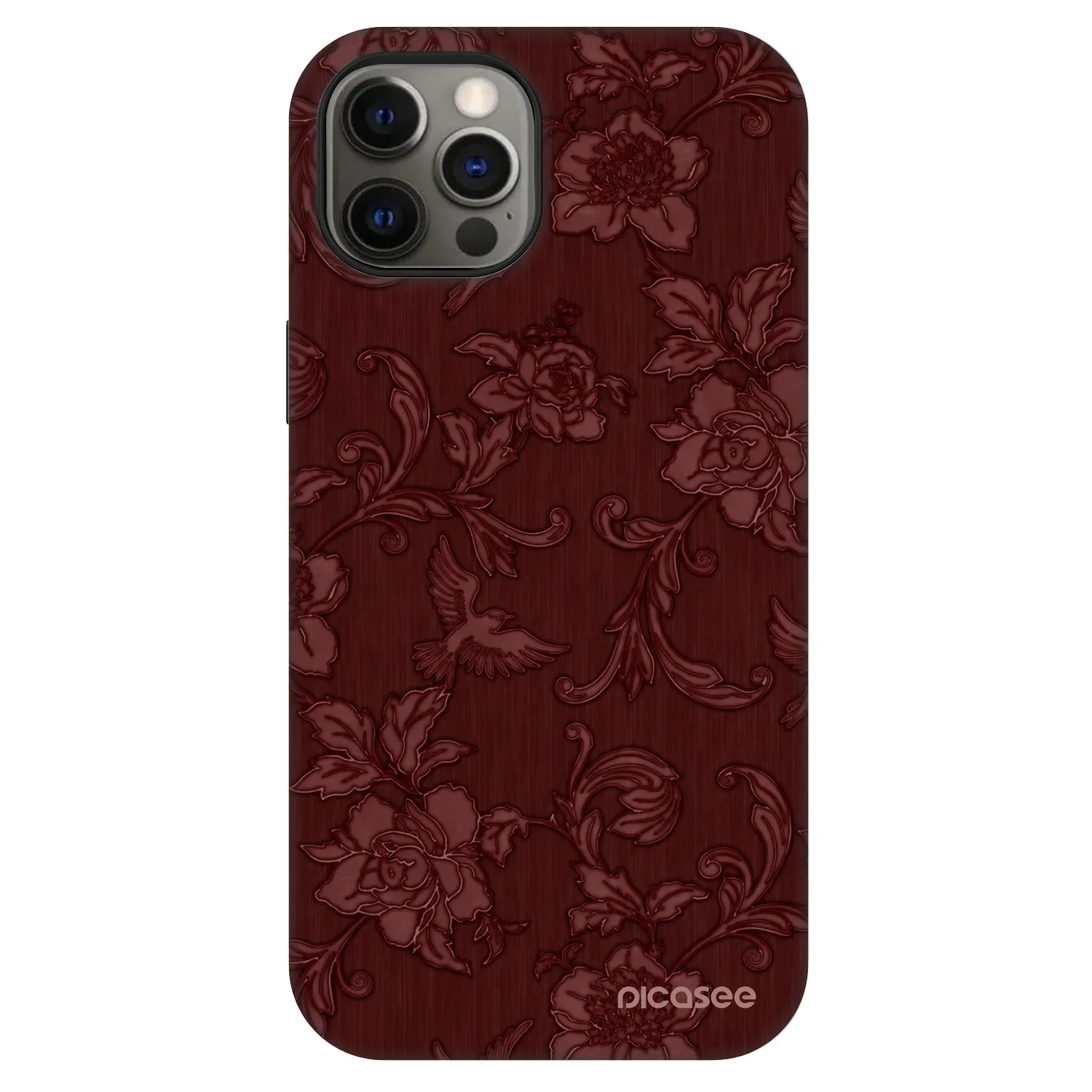 Picasee Fashion Case MagSafe za Apple iPhone 12 Pro - Red Elegance