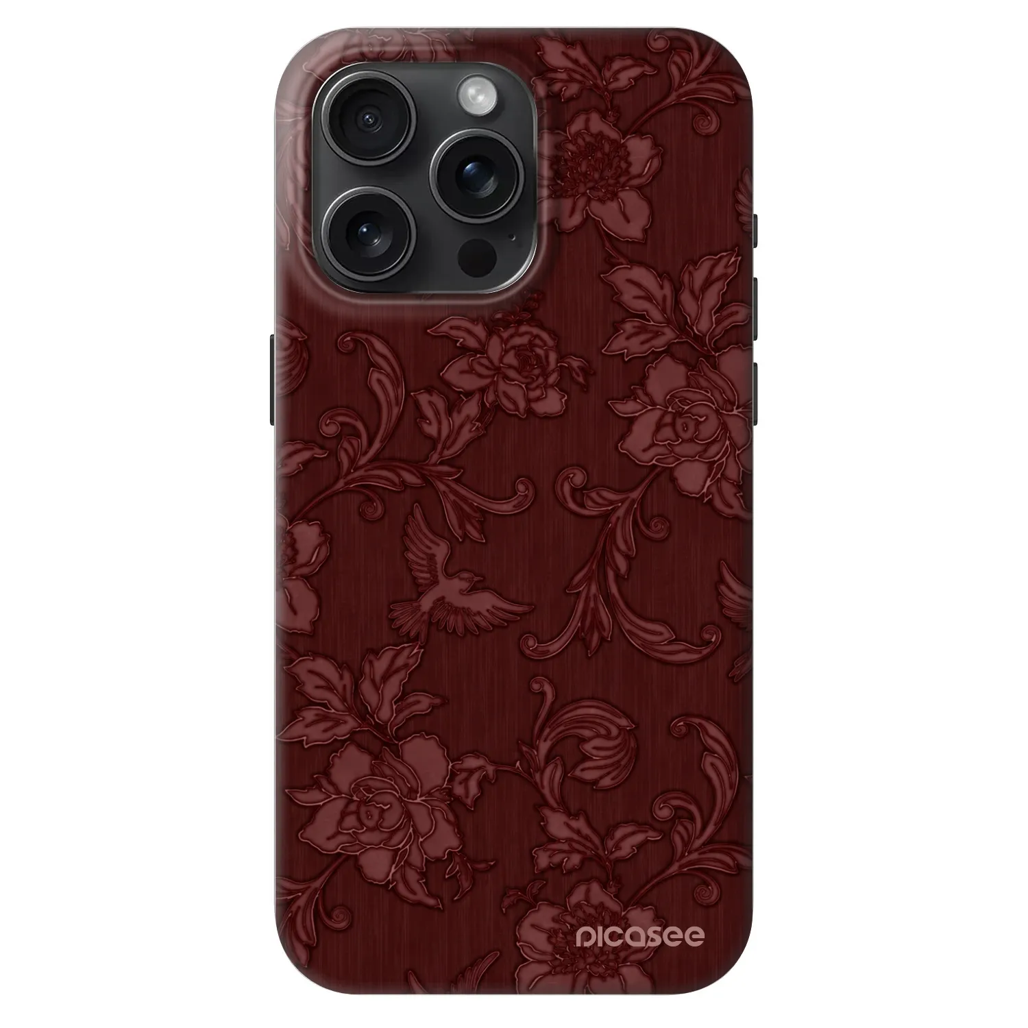 Picasee Fashion Case MagSafe za Apple iPhone 15 Pro Max - Red Elegance