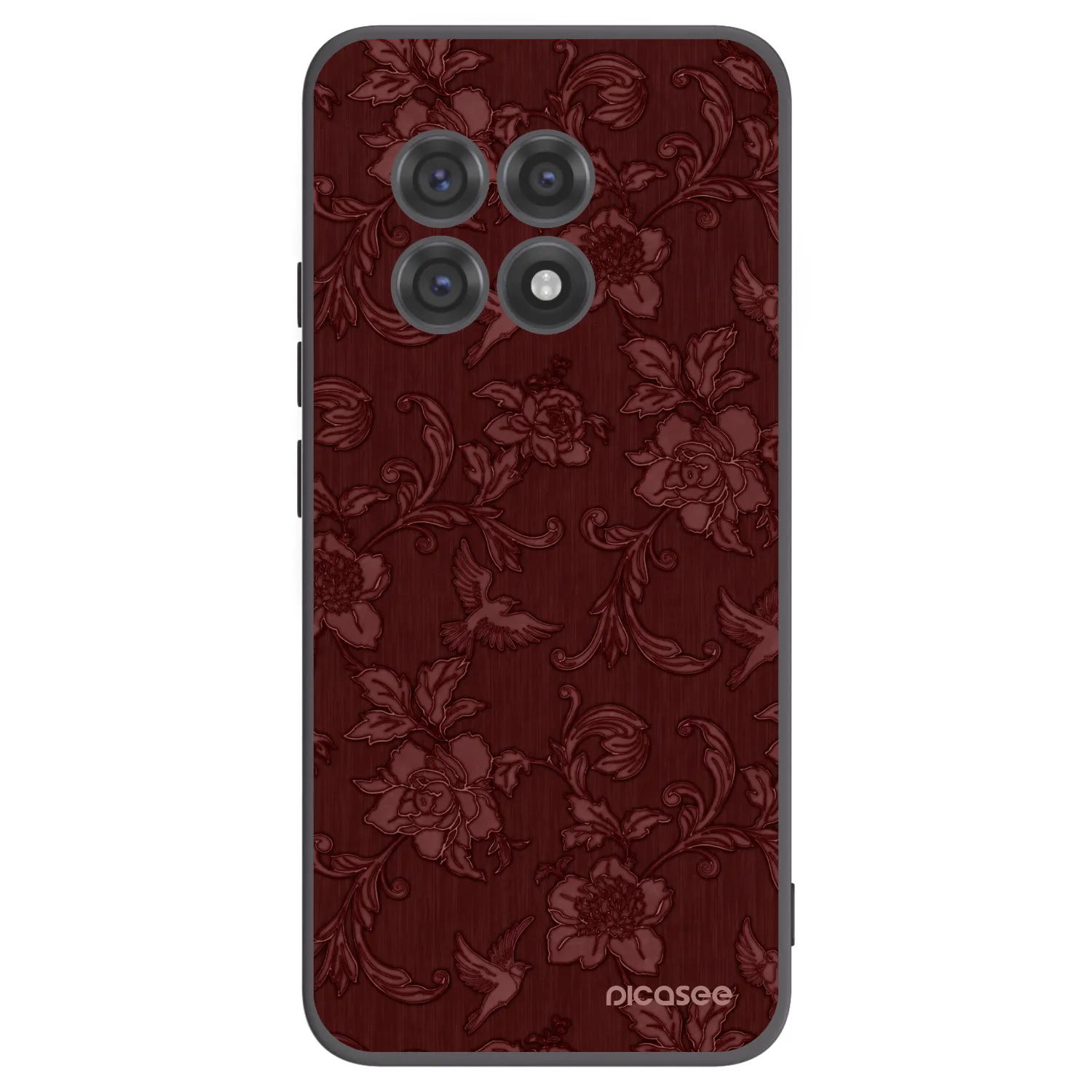 Picasee crna silikonska maskica za OnePlus 13R 5G - Red Elegance
