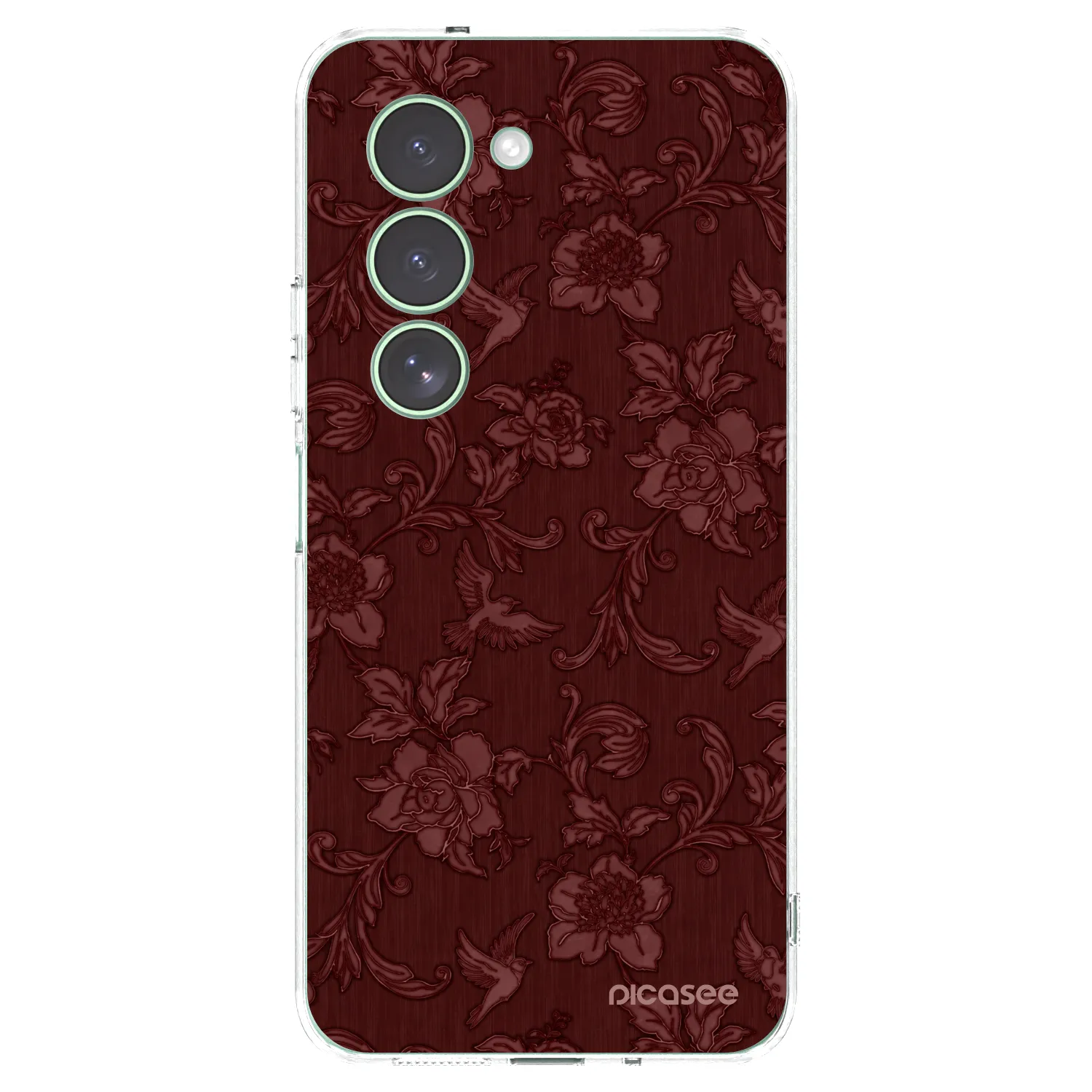 Picasee silikonska prozirna maskica za Xiaomi Redmi 15 5G - Red Elegance