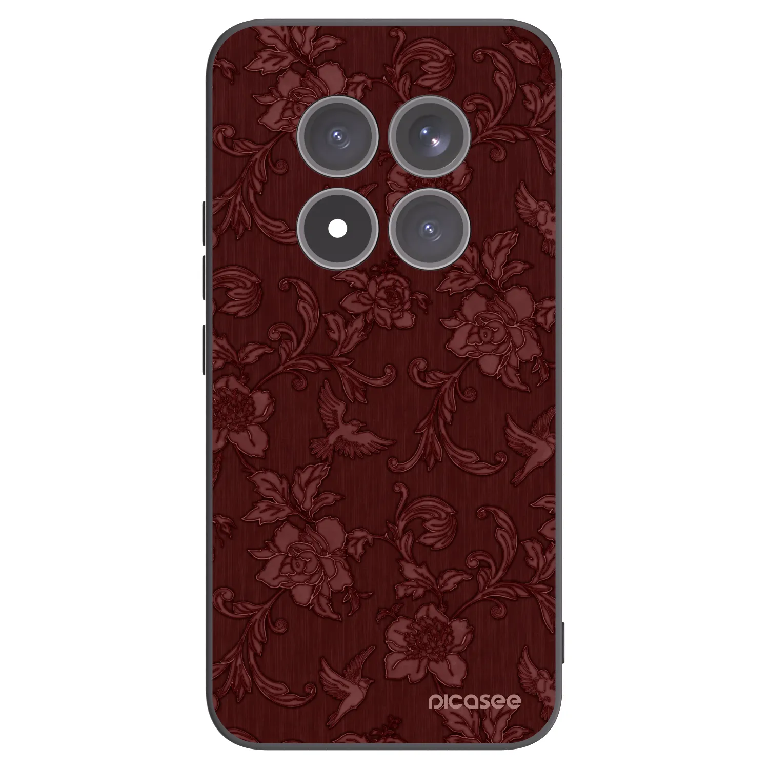 Picasee crna silikonska maskica za Xiaomi Redmi Note 15 Pro+ - Red Elegance