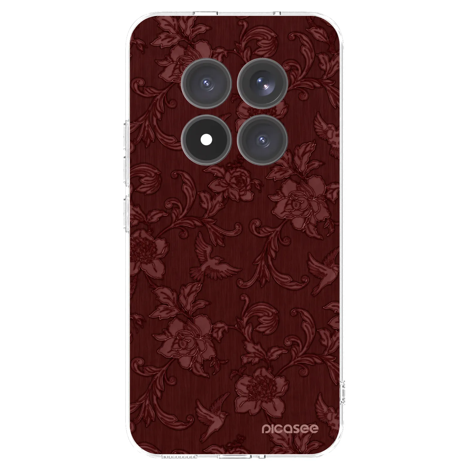 Picasee silikonska prozirna maskica za Xiaomi Redmi Note 15 Pro+ - Red Elegance