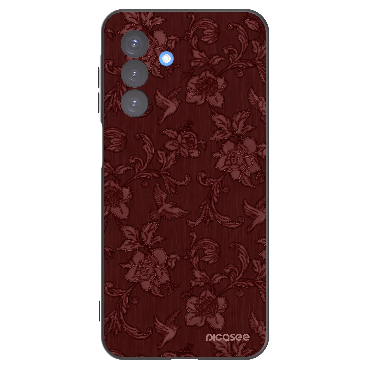 Picasee crna silikonska maskica za Samsung Galaxy A17 5G - Red Elegance