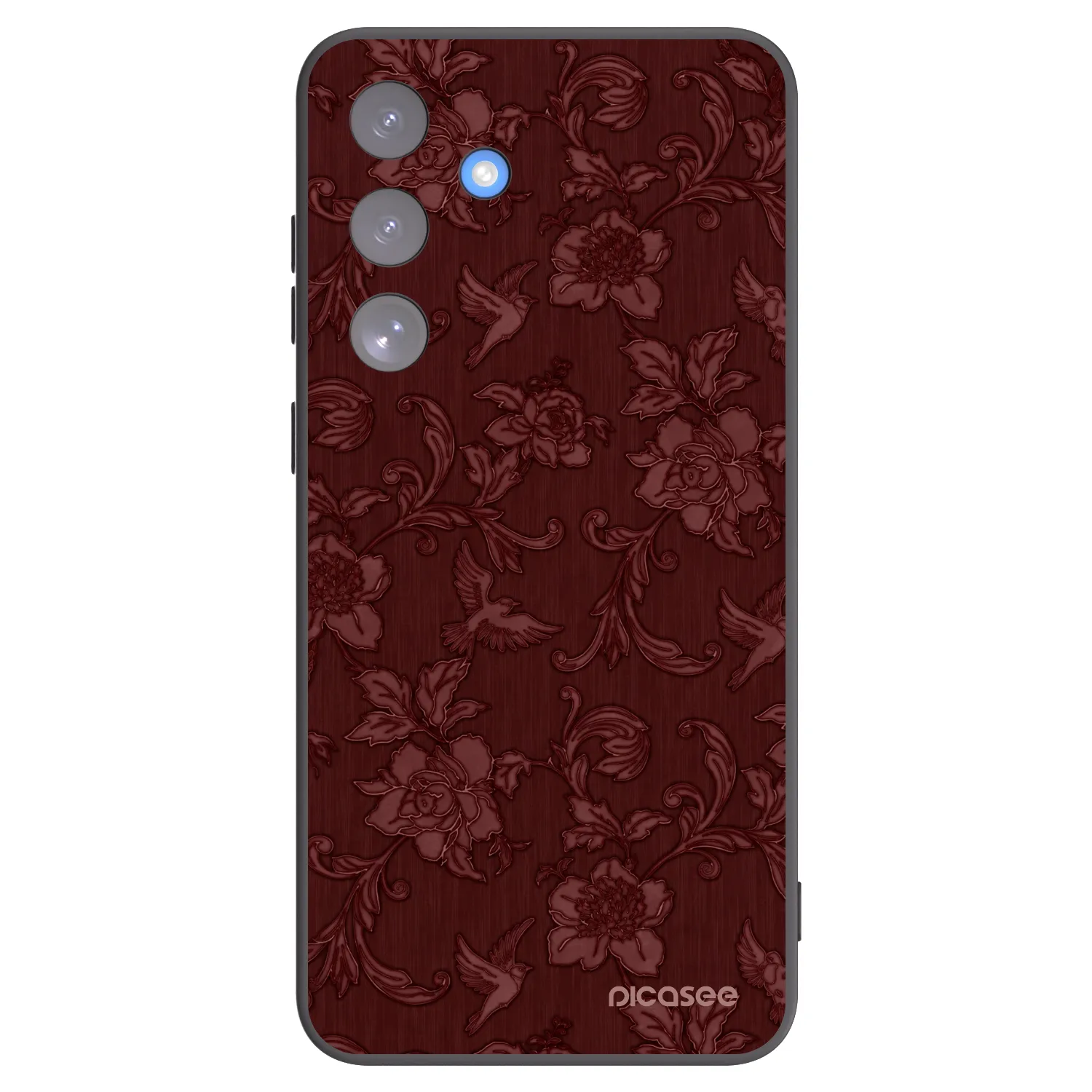 Picasee crna silikonska maskica za Samsung Galaxy S25 FE 5G - Red Elegance